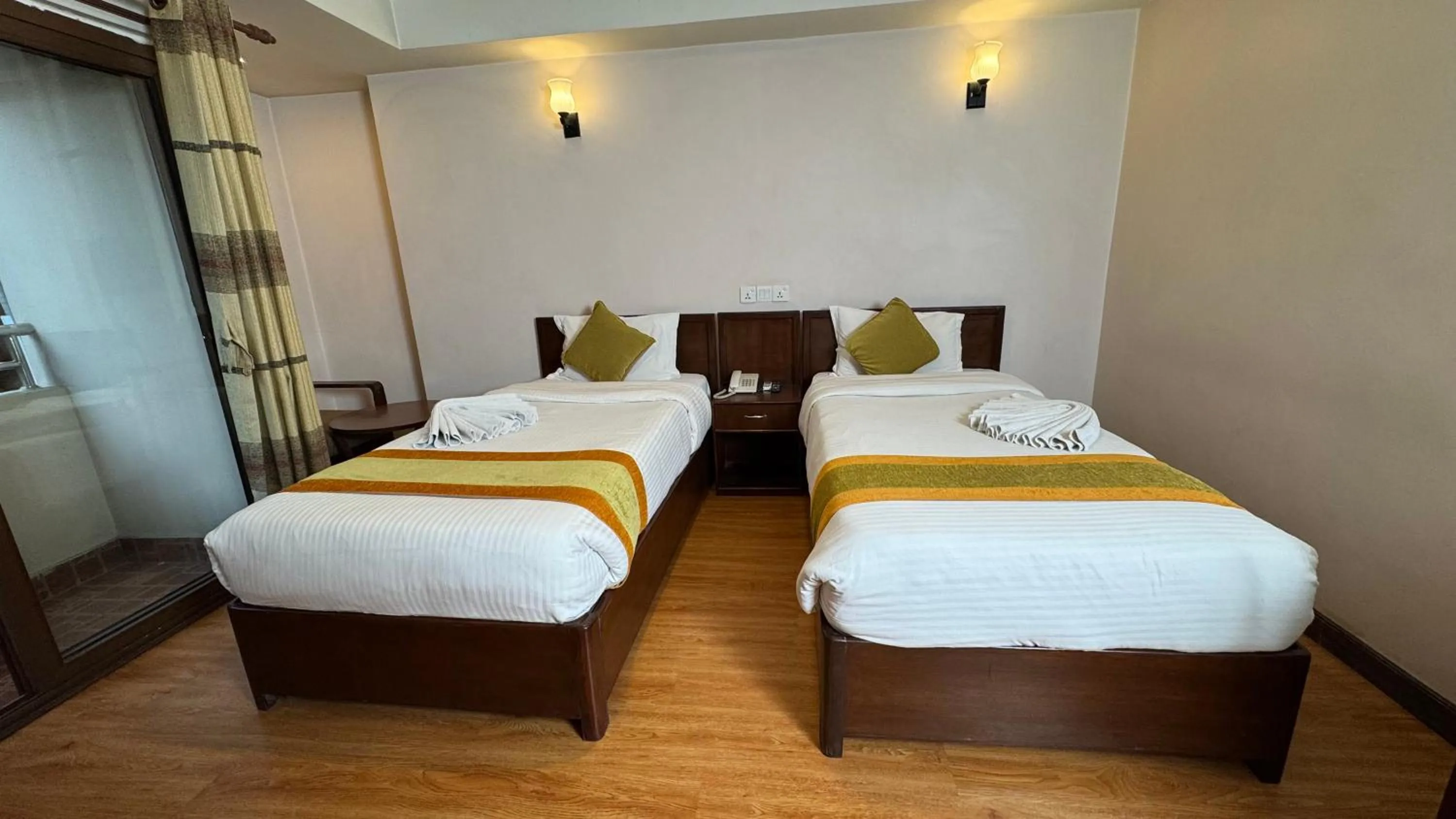 Photo of the whole room, Bed in Hotel Everest Nepal