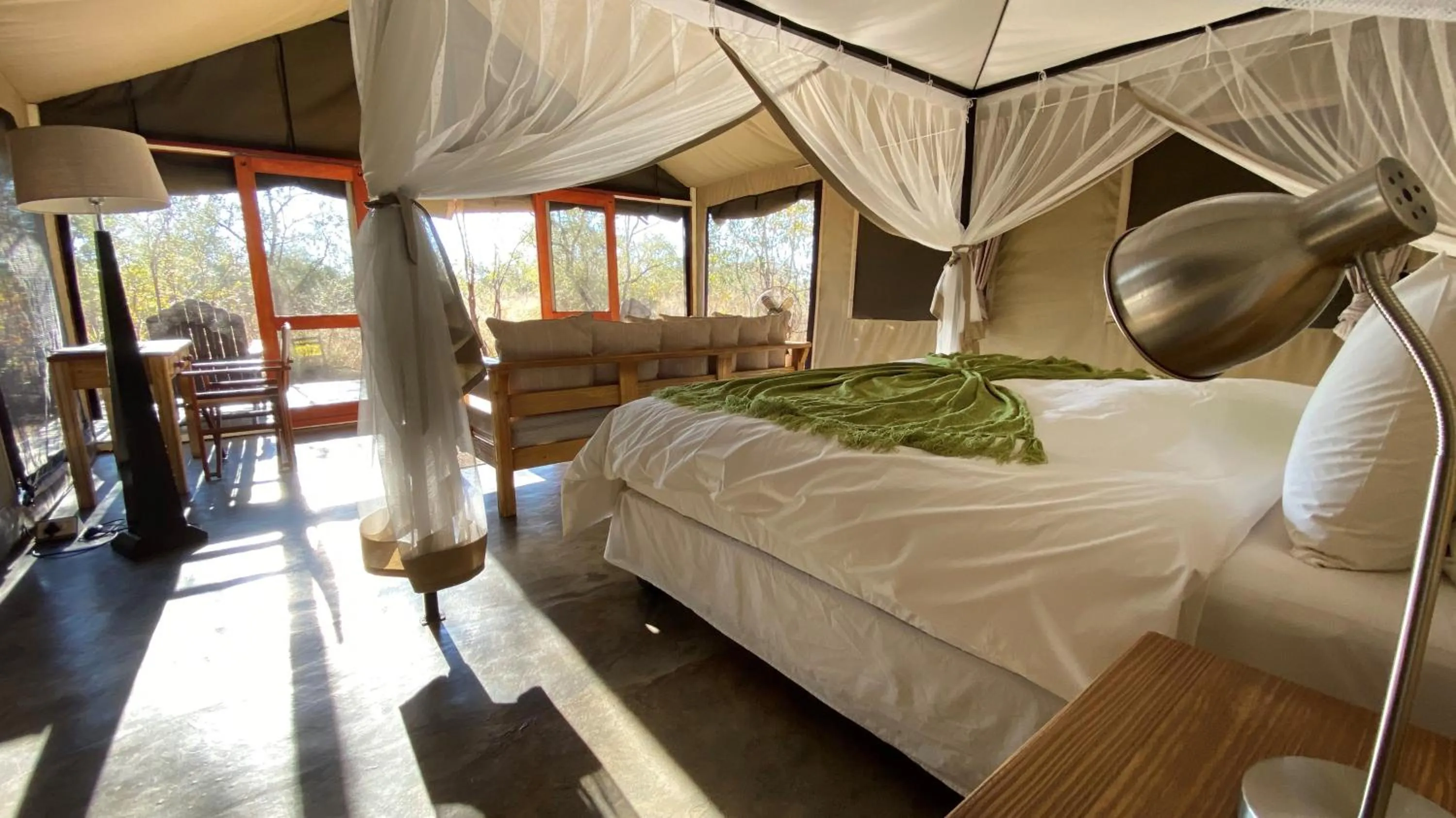 Bed in Honeyguide Tented Safari Camp - Khoka Moya