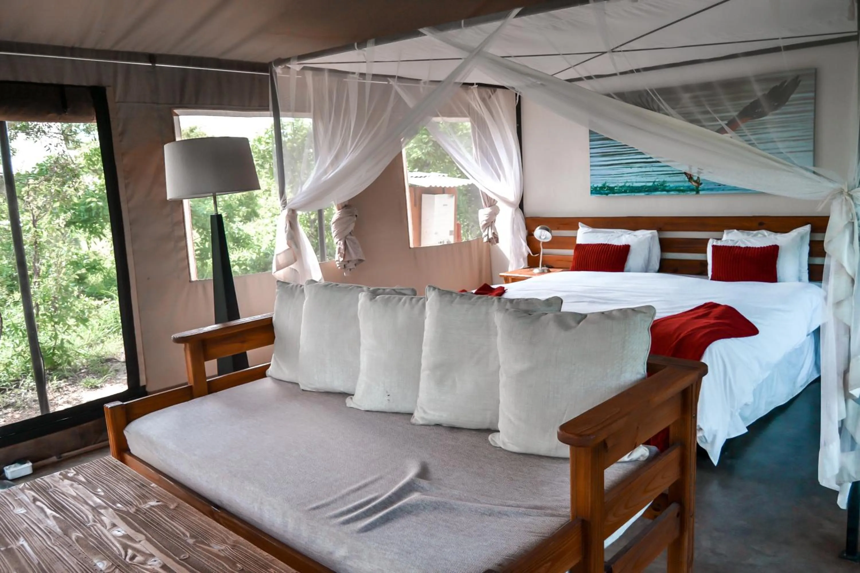 Bed in Honeyguide Tented Safari Camp - Khoka Moya