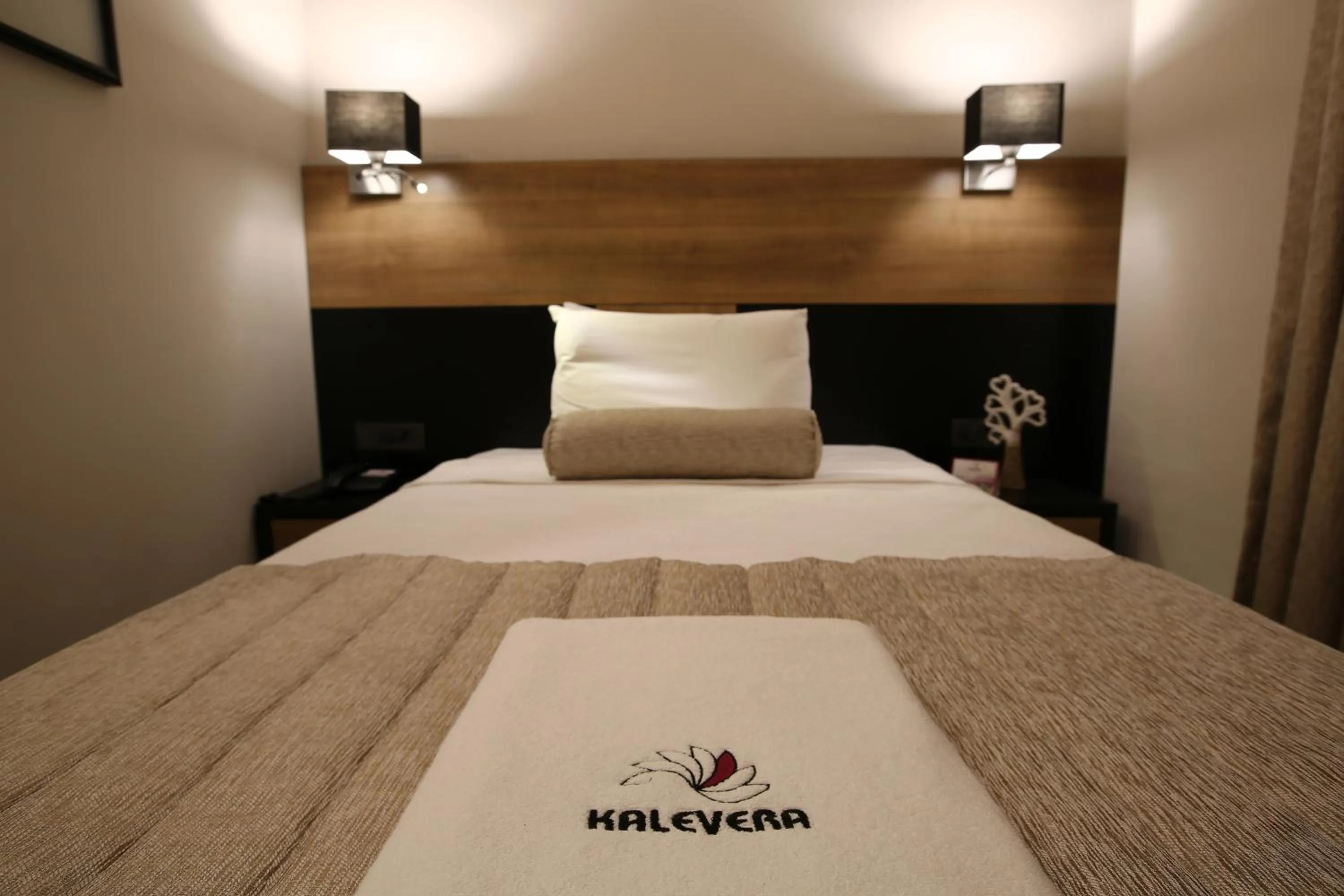 Bed in Kalevera Hotel