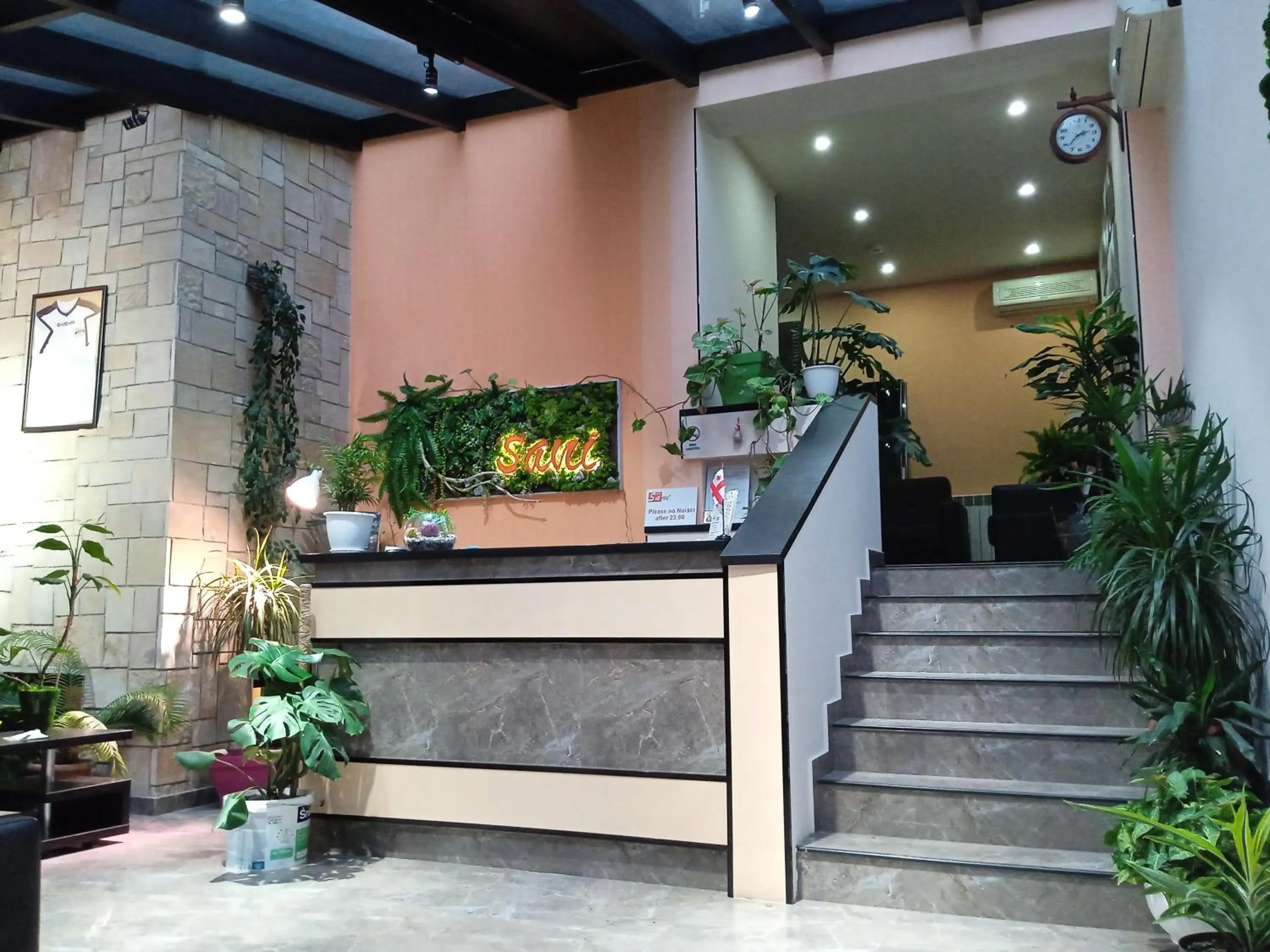 Lobby or reception in Sani Hotel