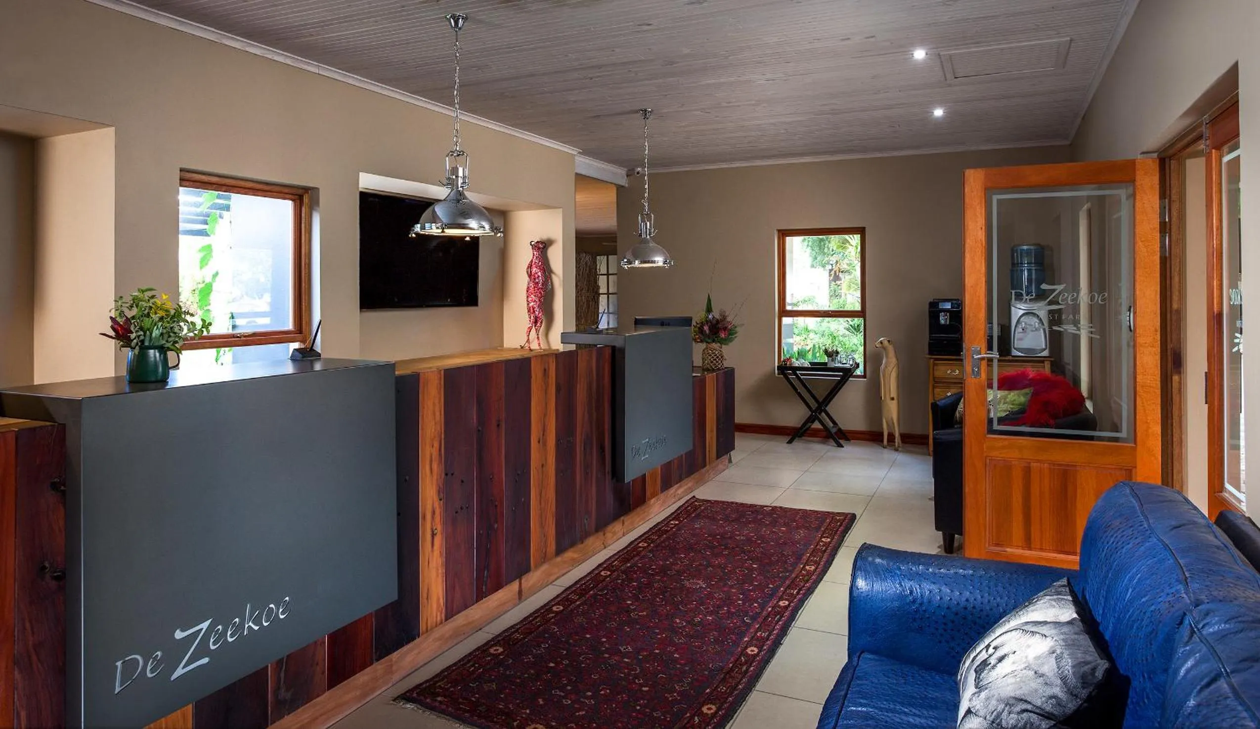 Lobby or reception in De Zeekoe Guest Farm