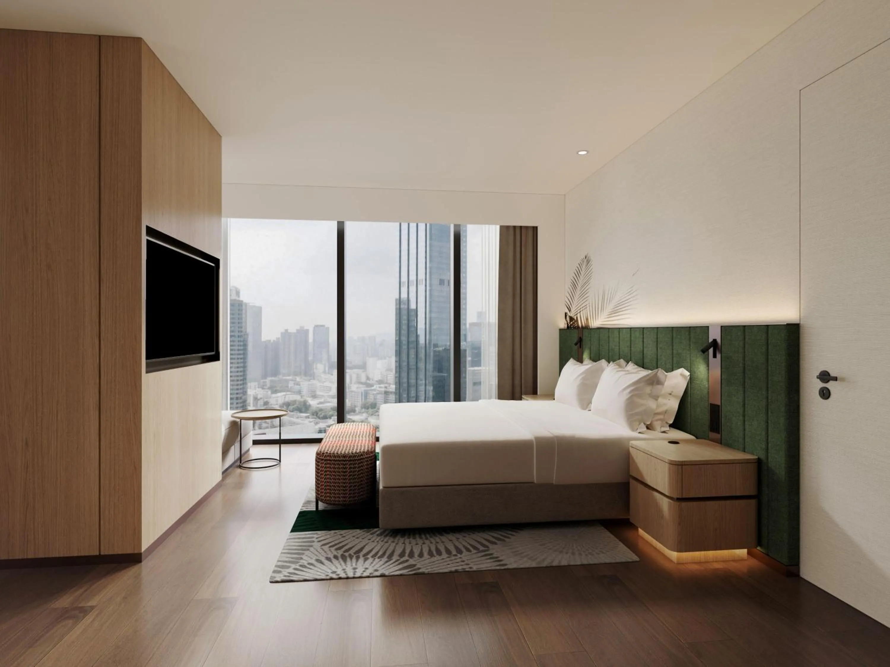 Bed in Hilton Garden Inn Beijing Fengtai Xinxiang Building