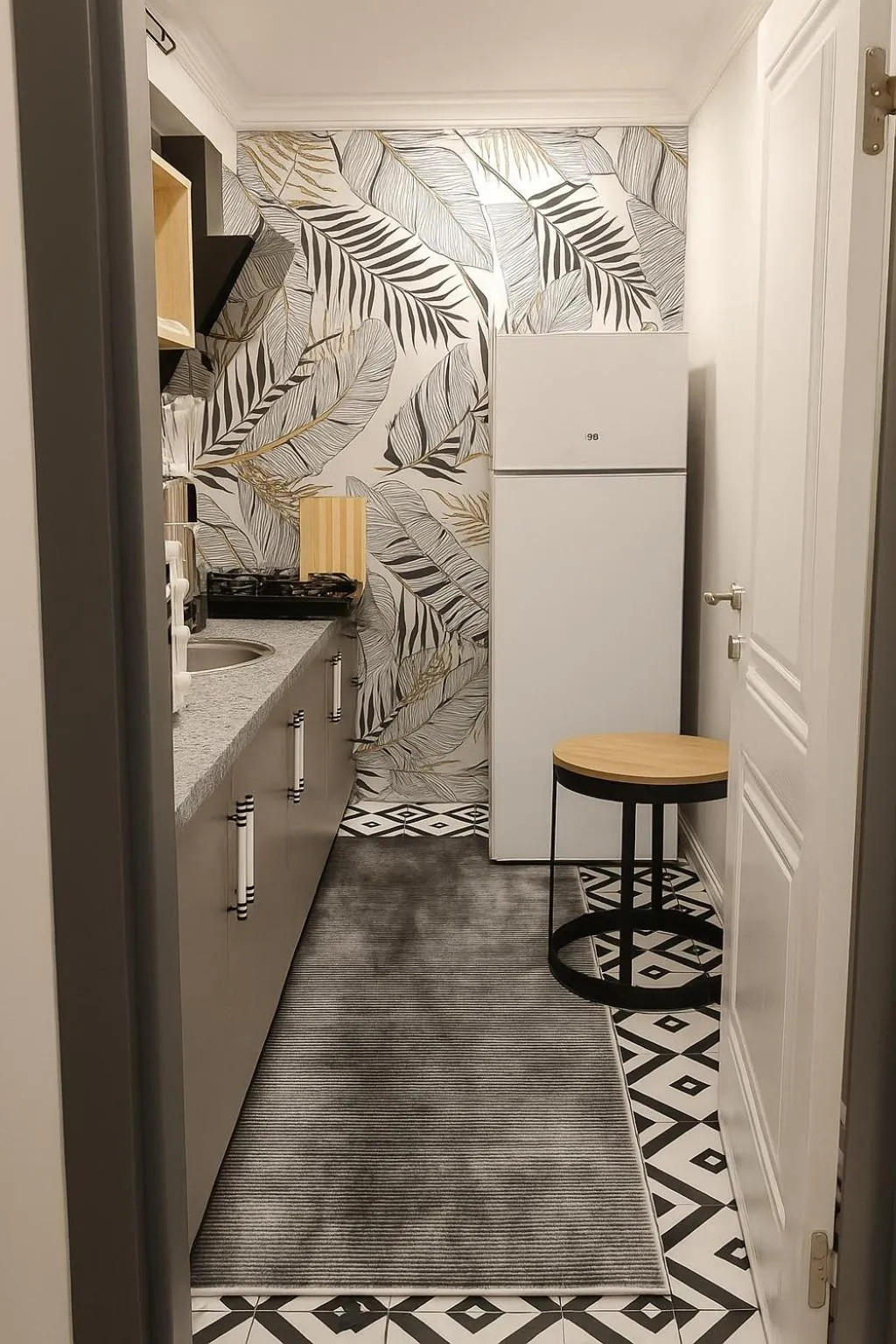 Kitchen or kitchenette in Sare Apartments - Sultanahmet