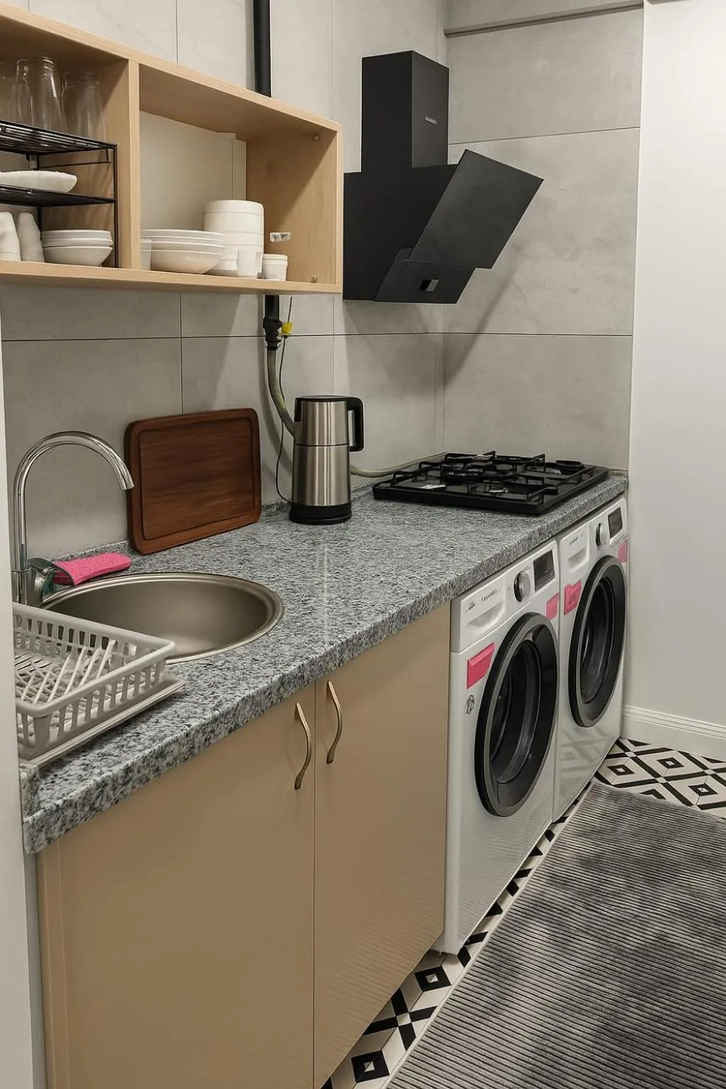 Kitchen or kitchenette in Sare Apartments - Sultanahmet