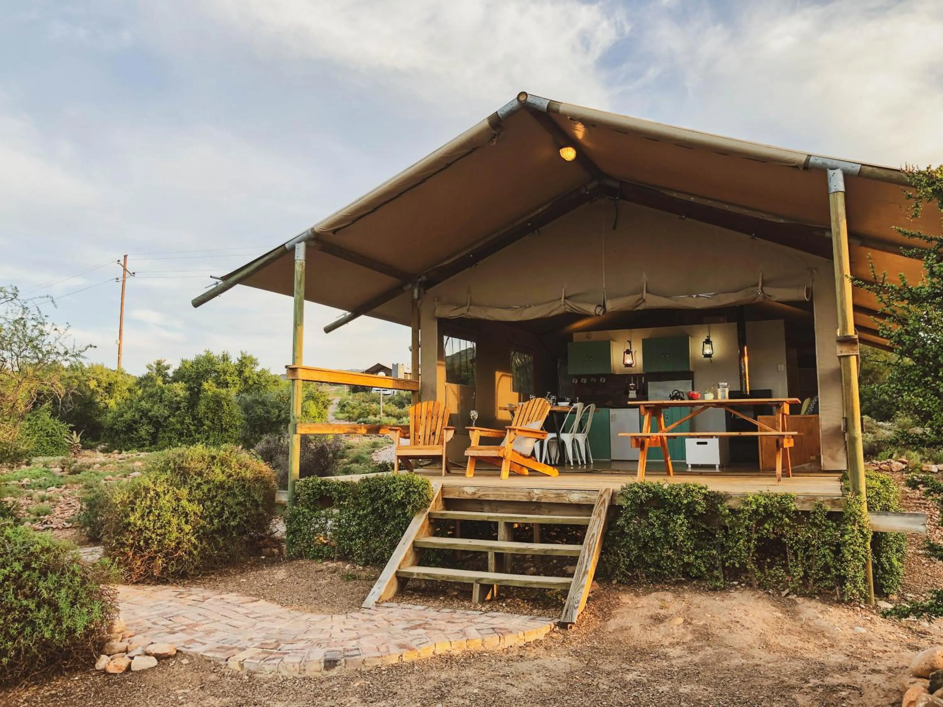 Property building in AfriCamps Klein Karoo