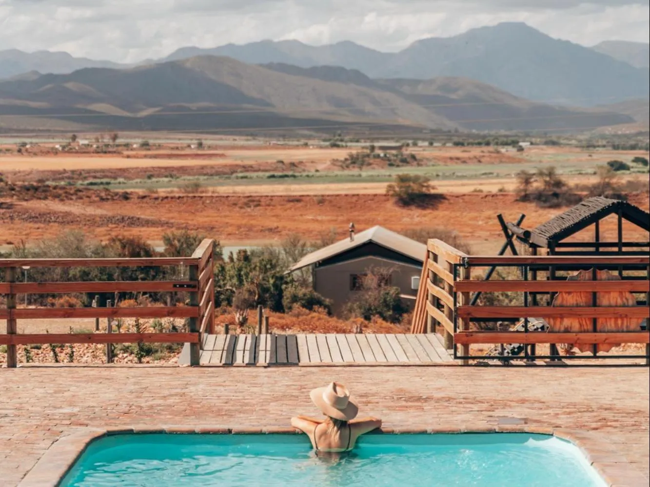 Swimming pool in AfriCamps Klein Karoo