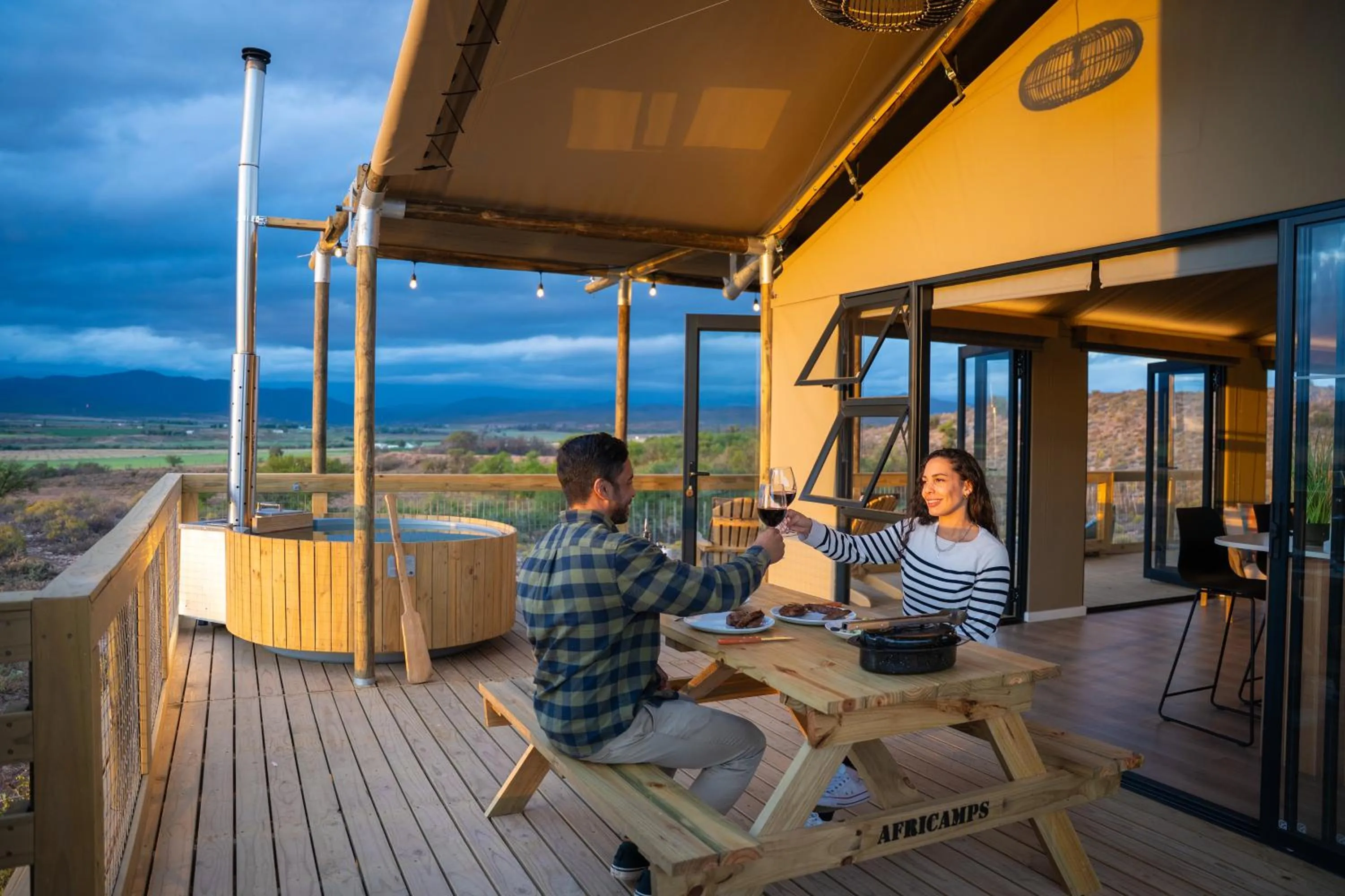 Hot Tub in AfriCamps Klein Karoo