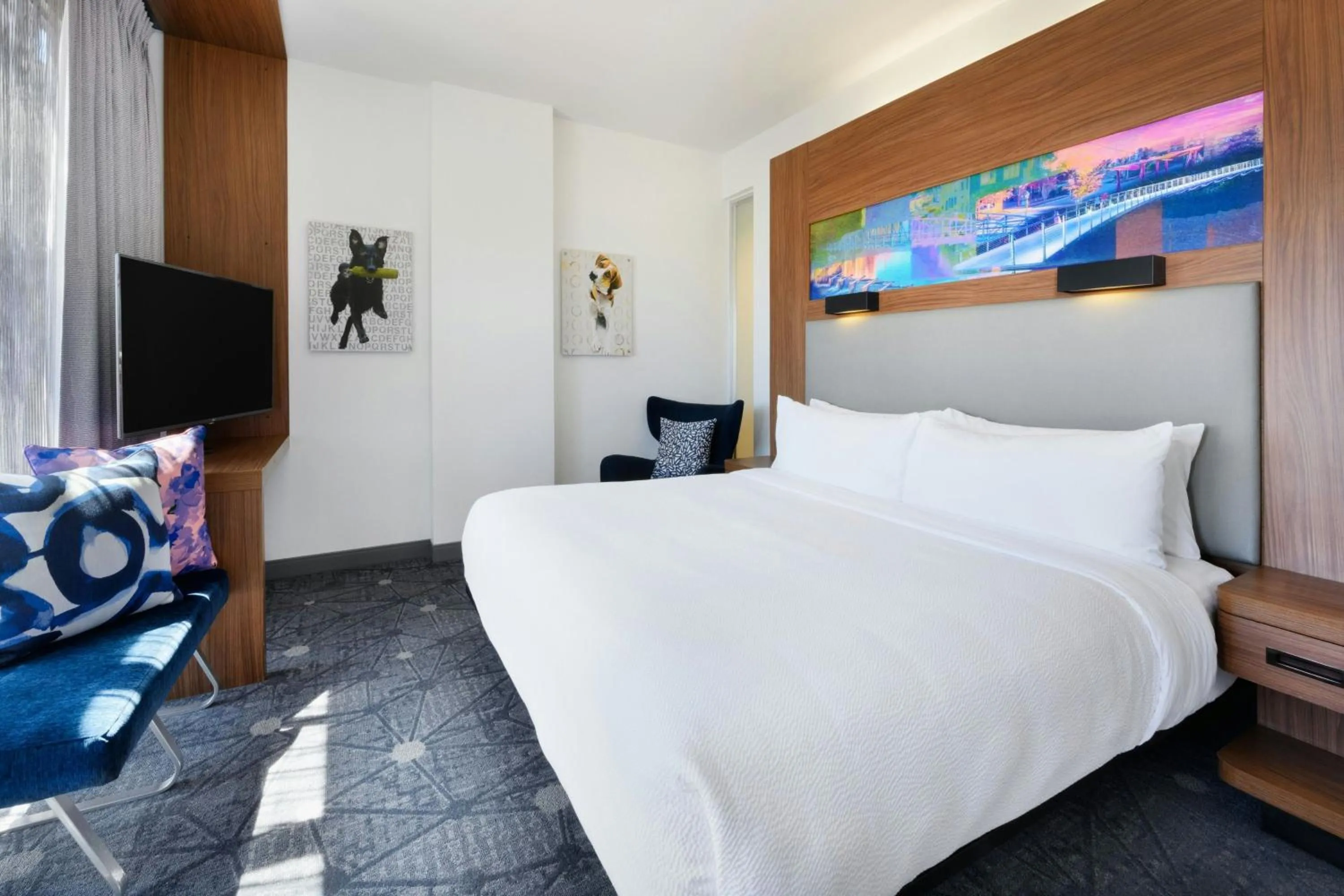 Photo of the whole room, Bed in Aloft Greenville Downtown