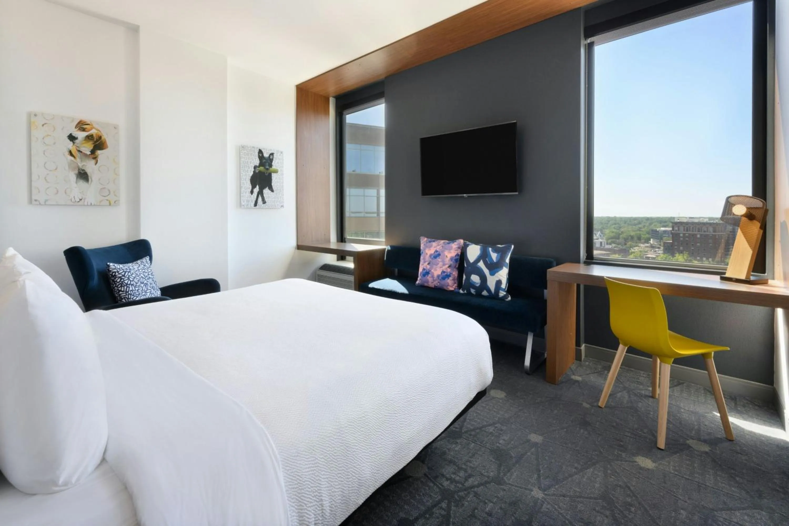 Photo of the whole room, Bed in Aloft Greenville Downtown