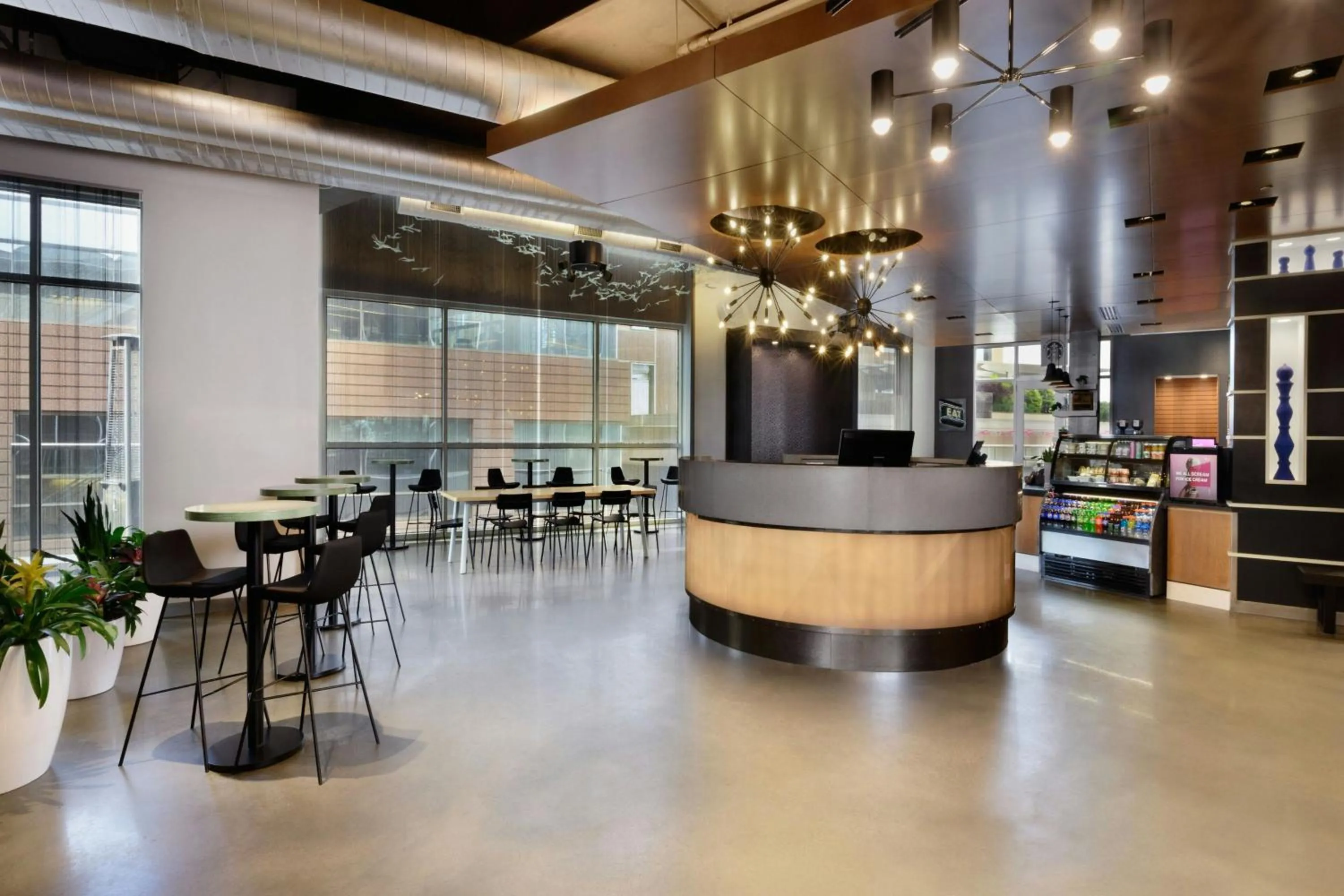 Lobby or reception in Aloft Greenville Downtown