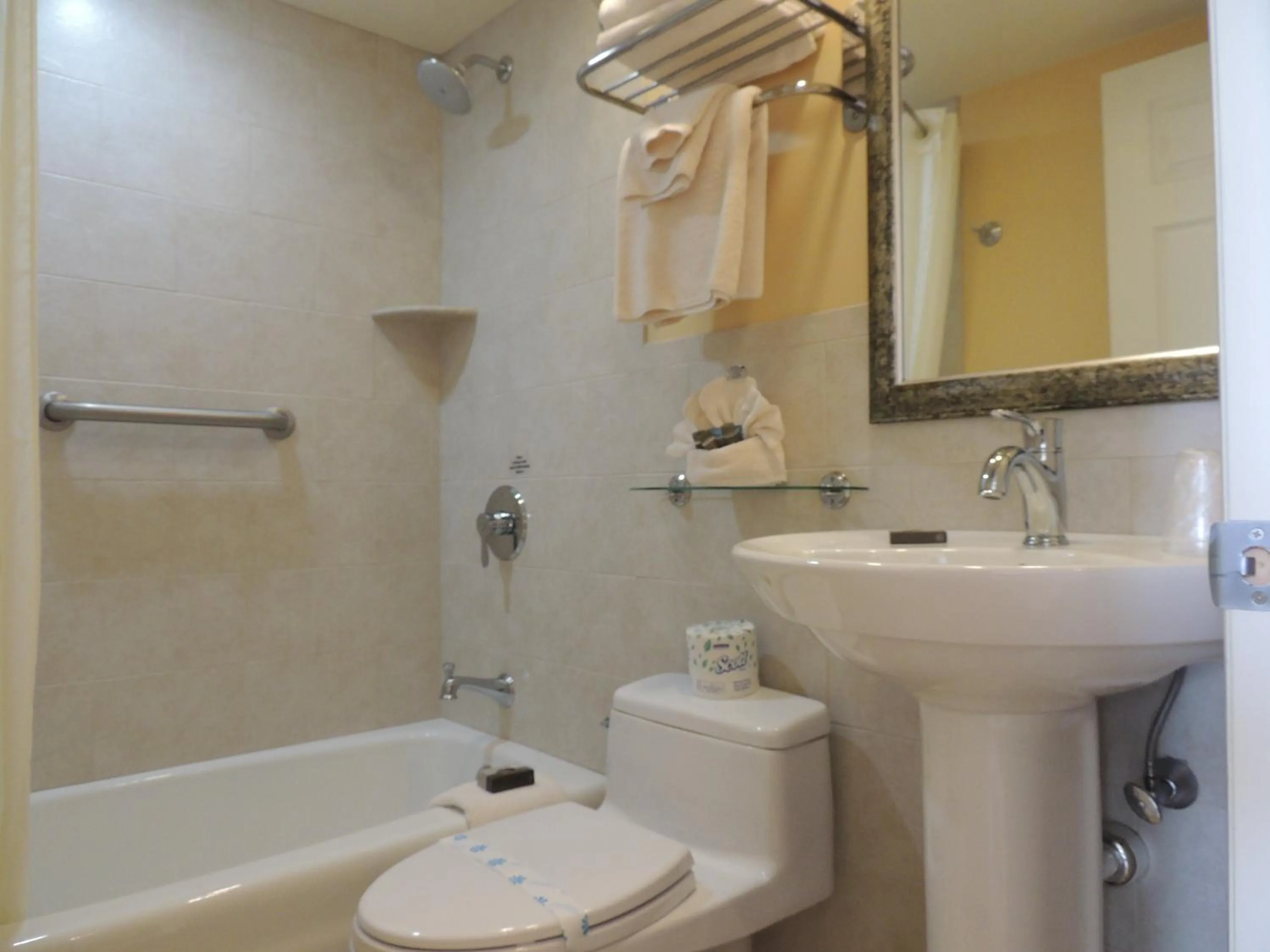 Bathroom in Fleur de Lis Beach Motel