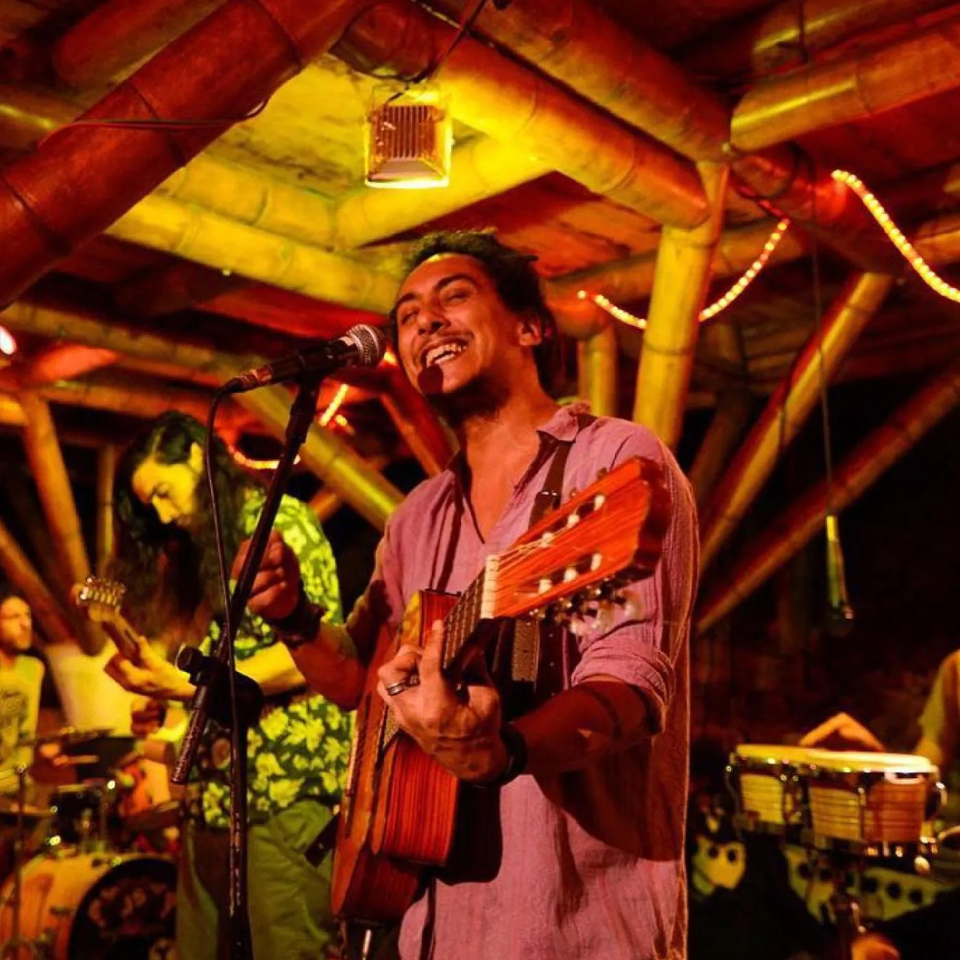 People in Universo Pol Bamboo Hostel