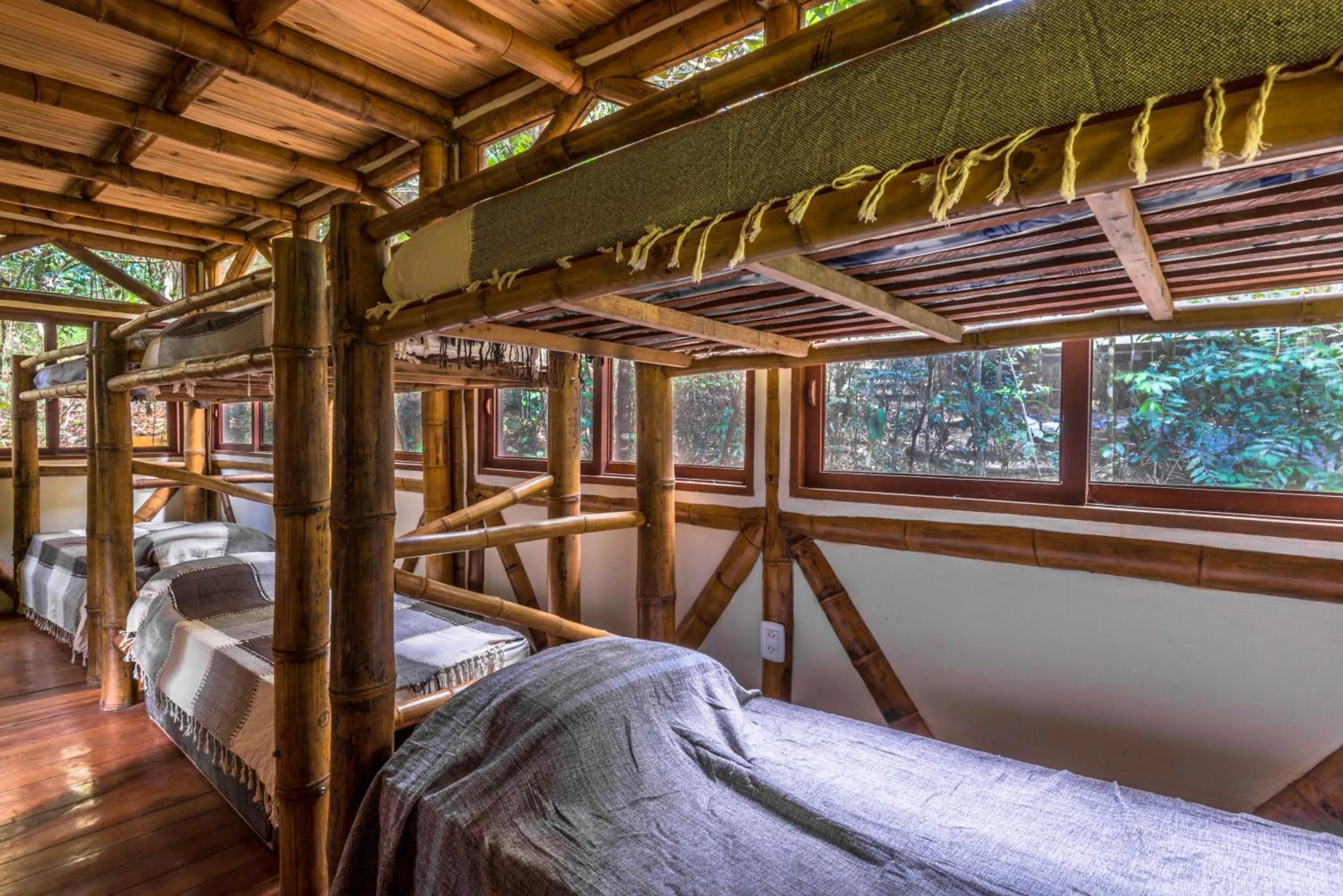 Bedroom, Bed in Universo Pol Bamboo Hostel