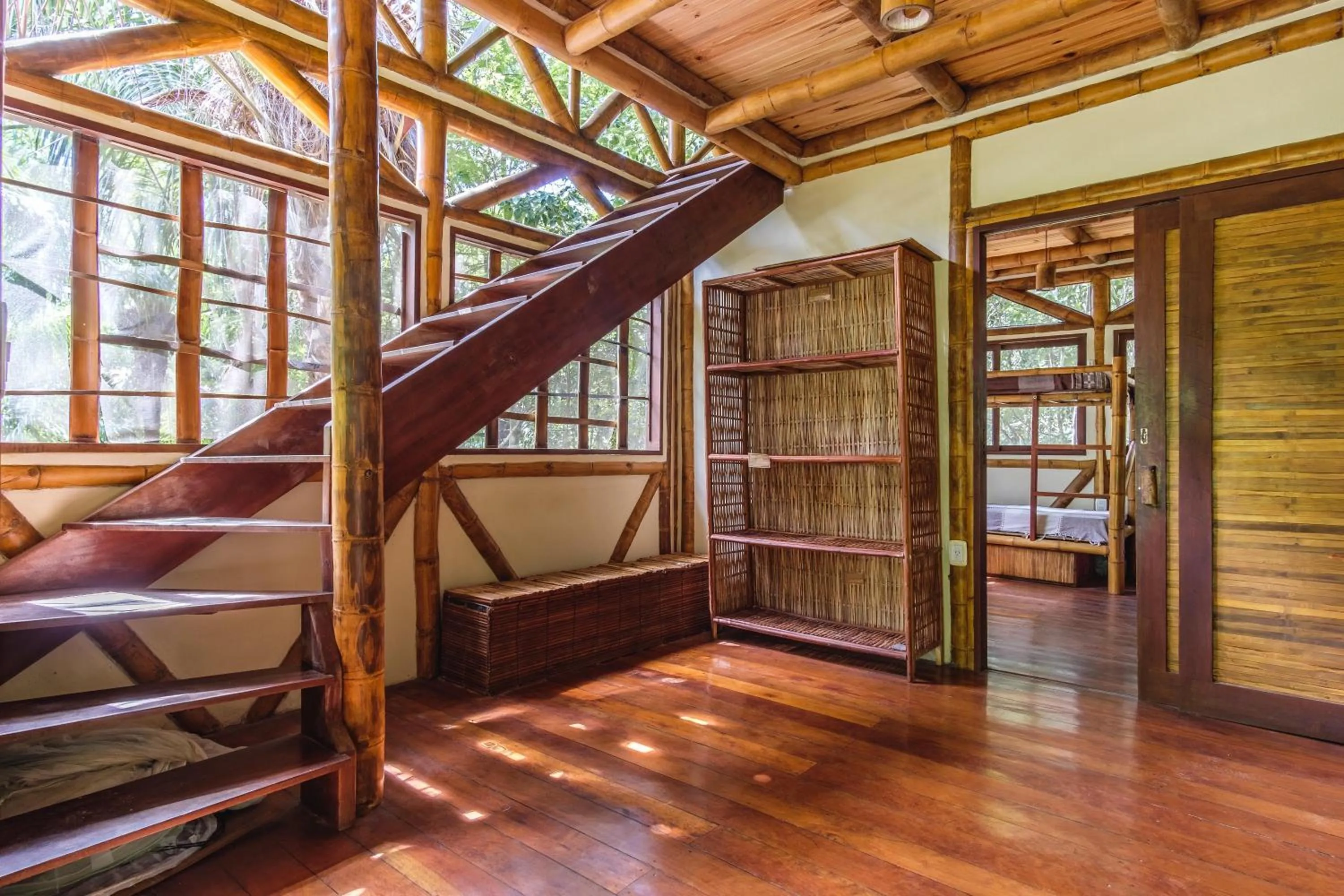 Lobby or reception in Universo Pol Bamboo Hostel