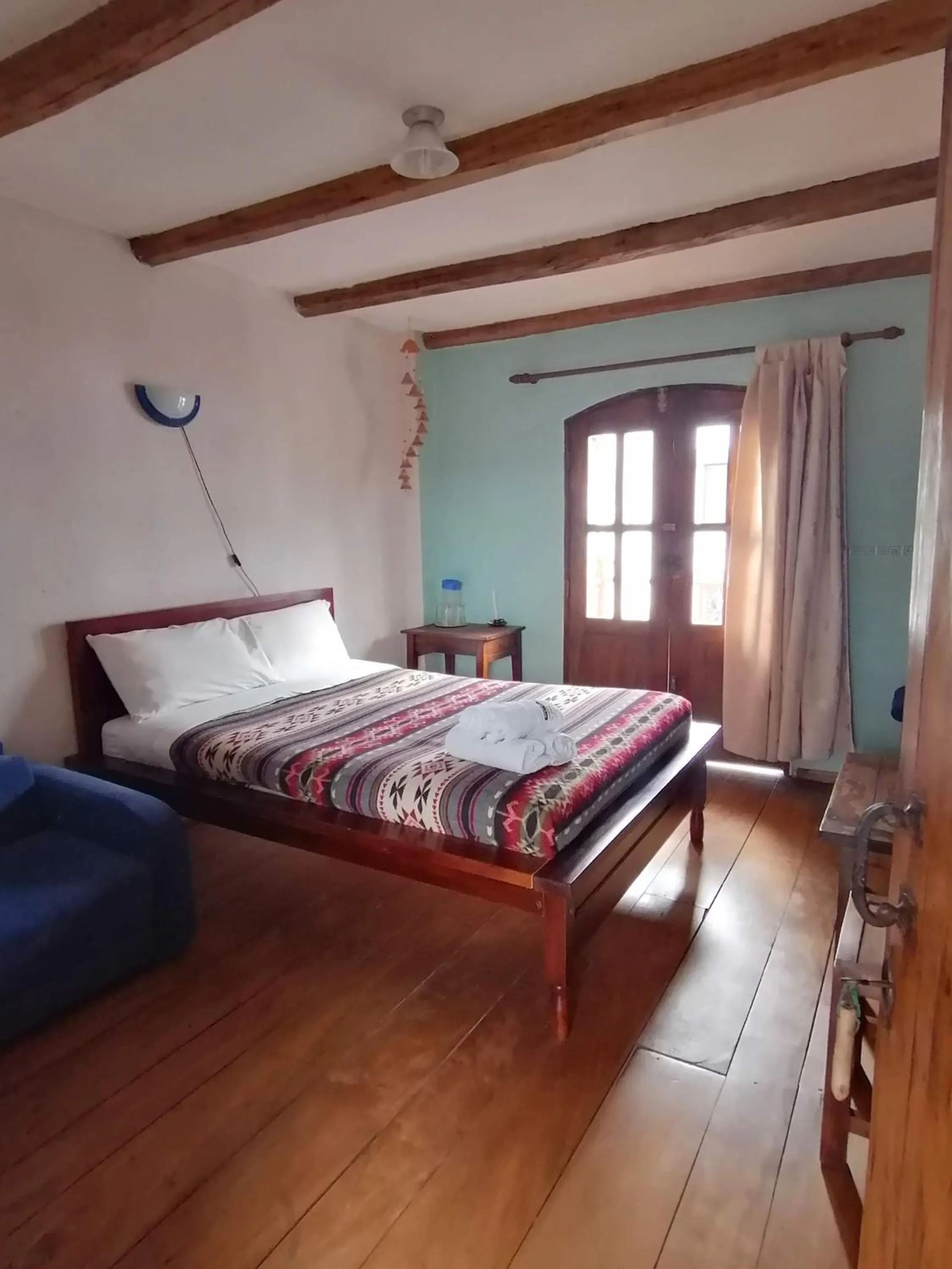 Balcony/Terrace, Bed in Hotel Doña Esther