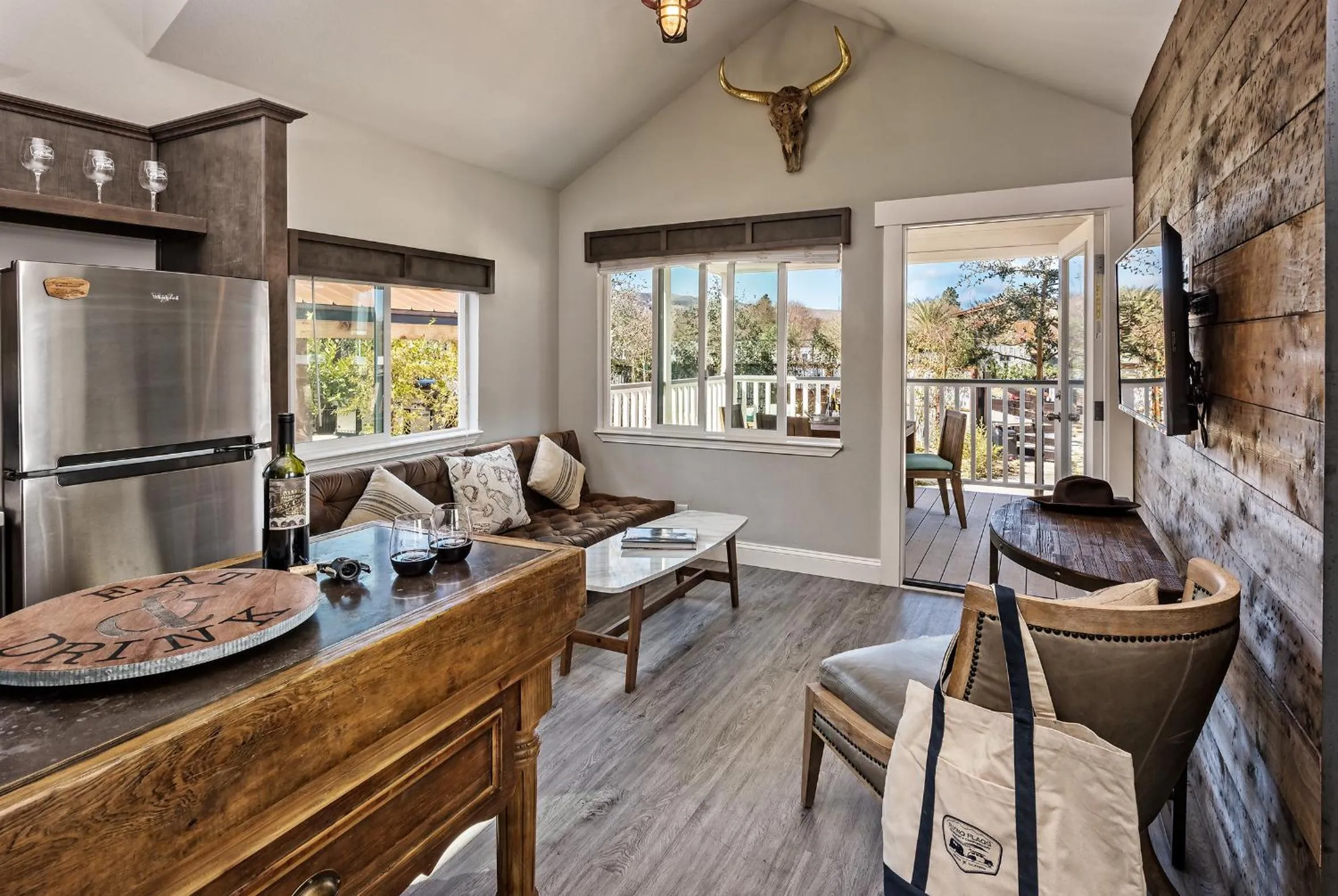 Living room in Flying Flags RV Resort & Campground