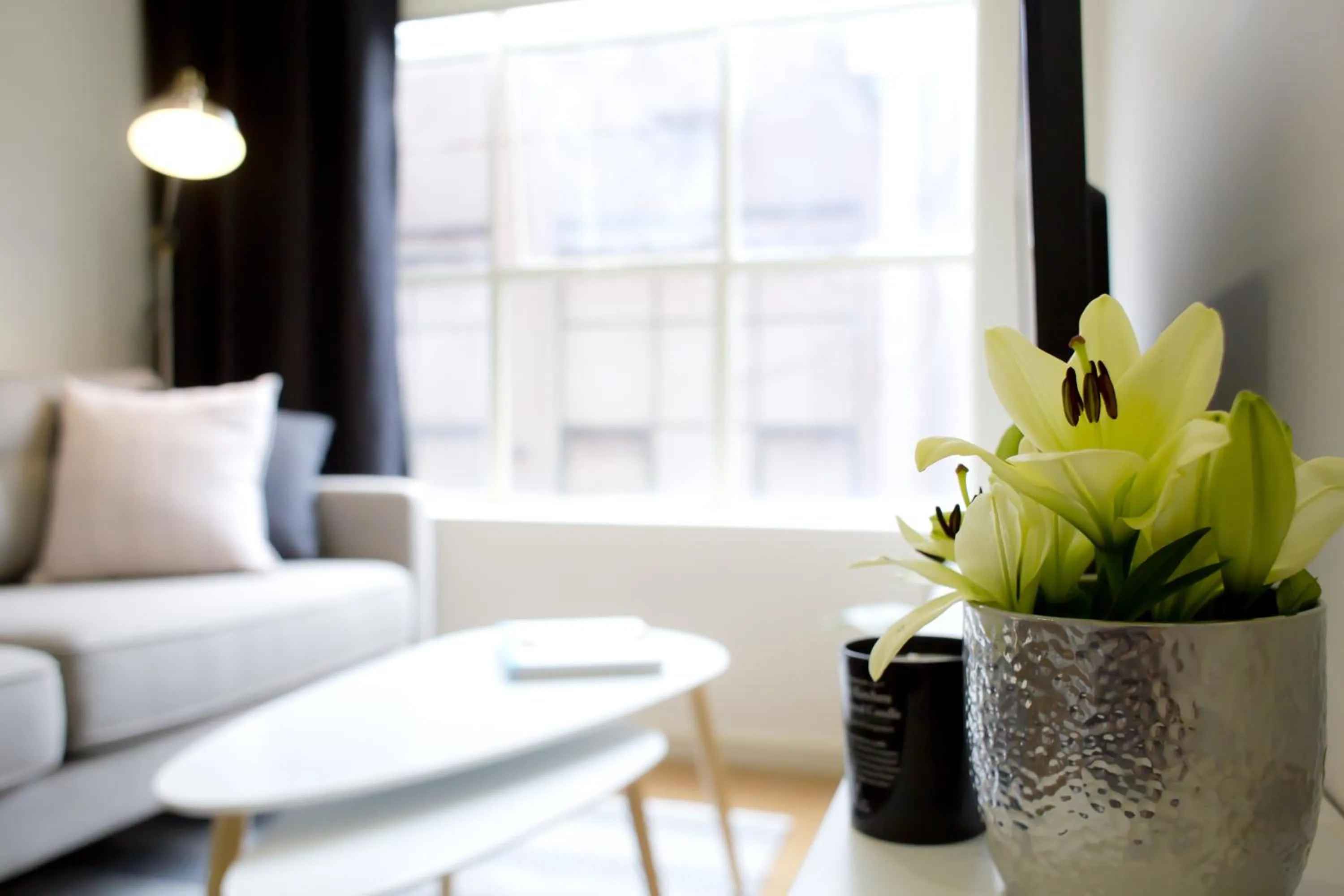 Living room in The Town Apartments
