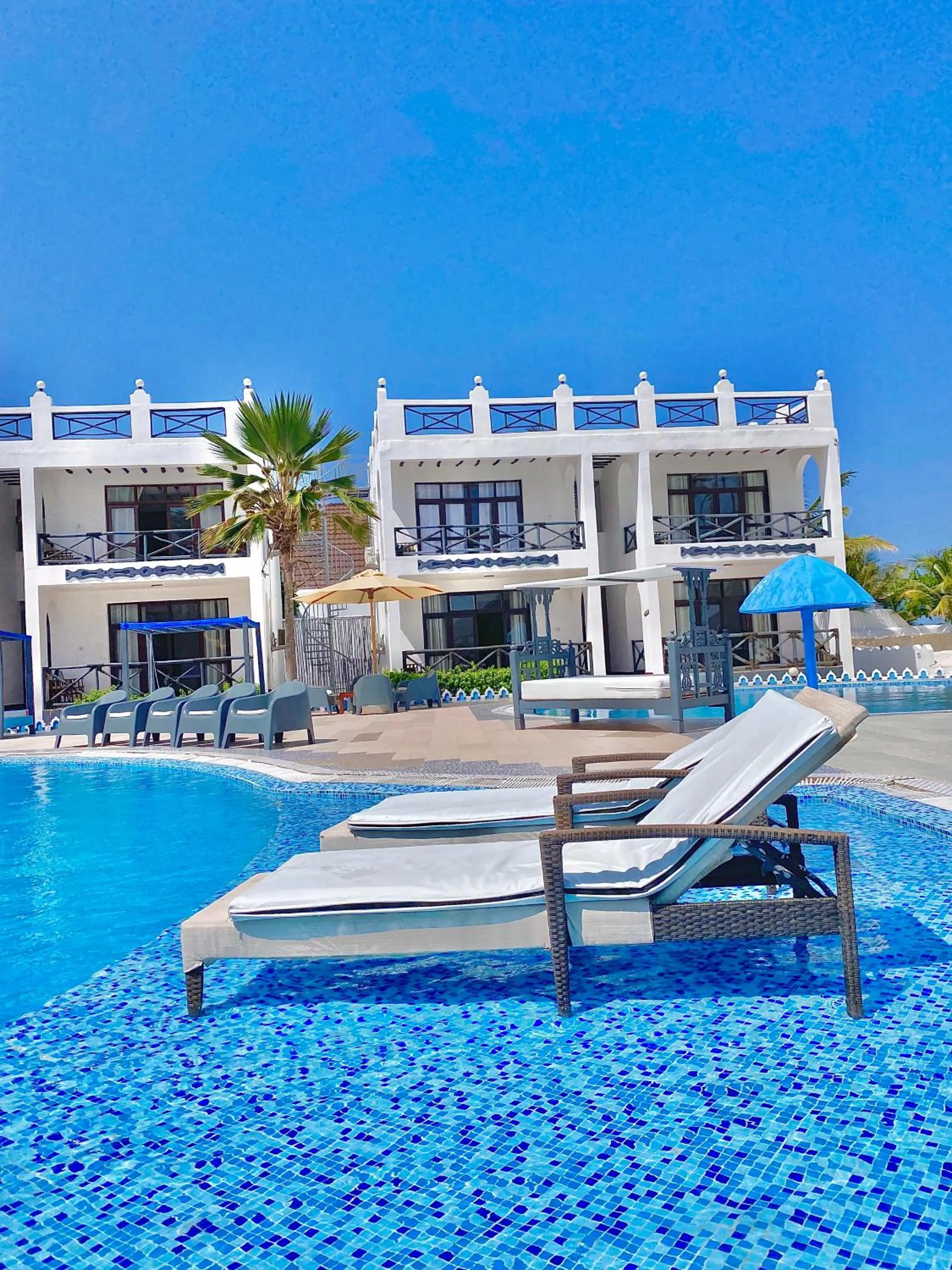 Pool view in Protels La Plage