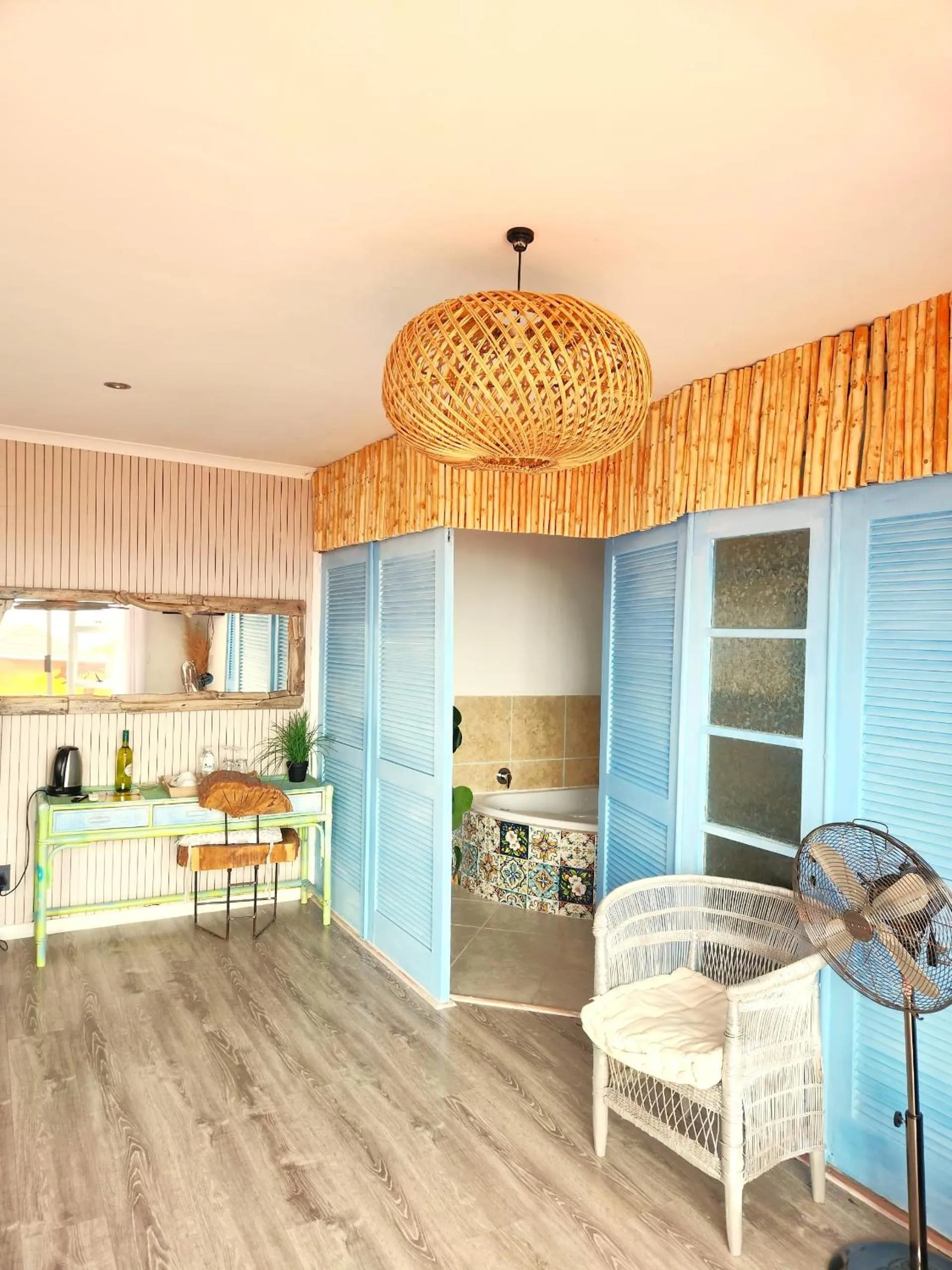 Seating area in African Groove Camps Bay