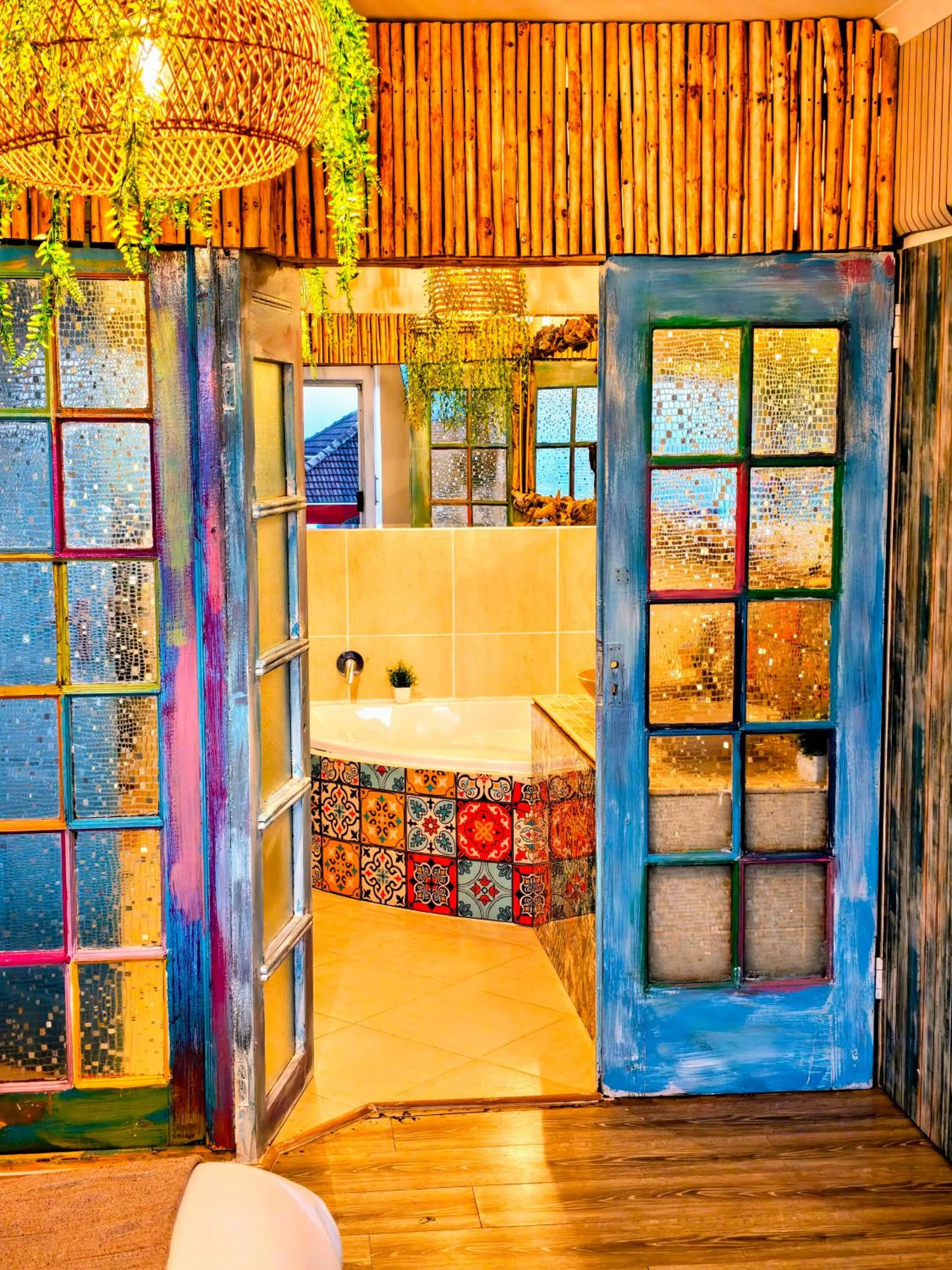 Shower in African Groove Camps Bay