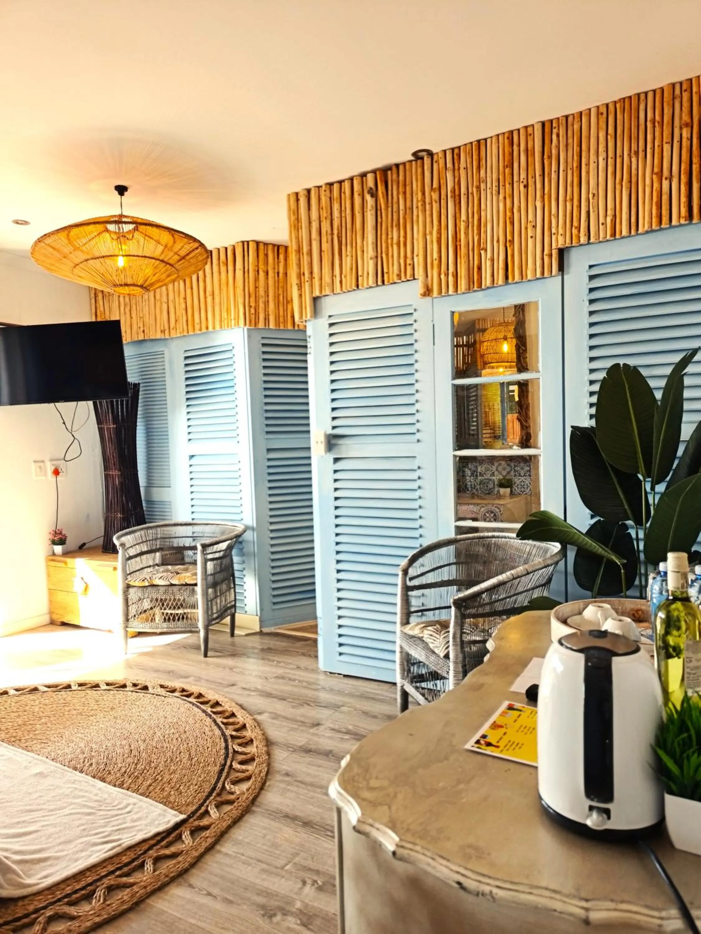 Seating area in African Groove Camps Bay