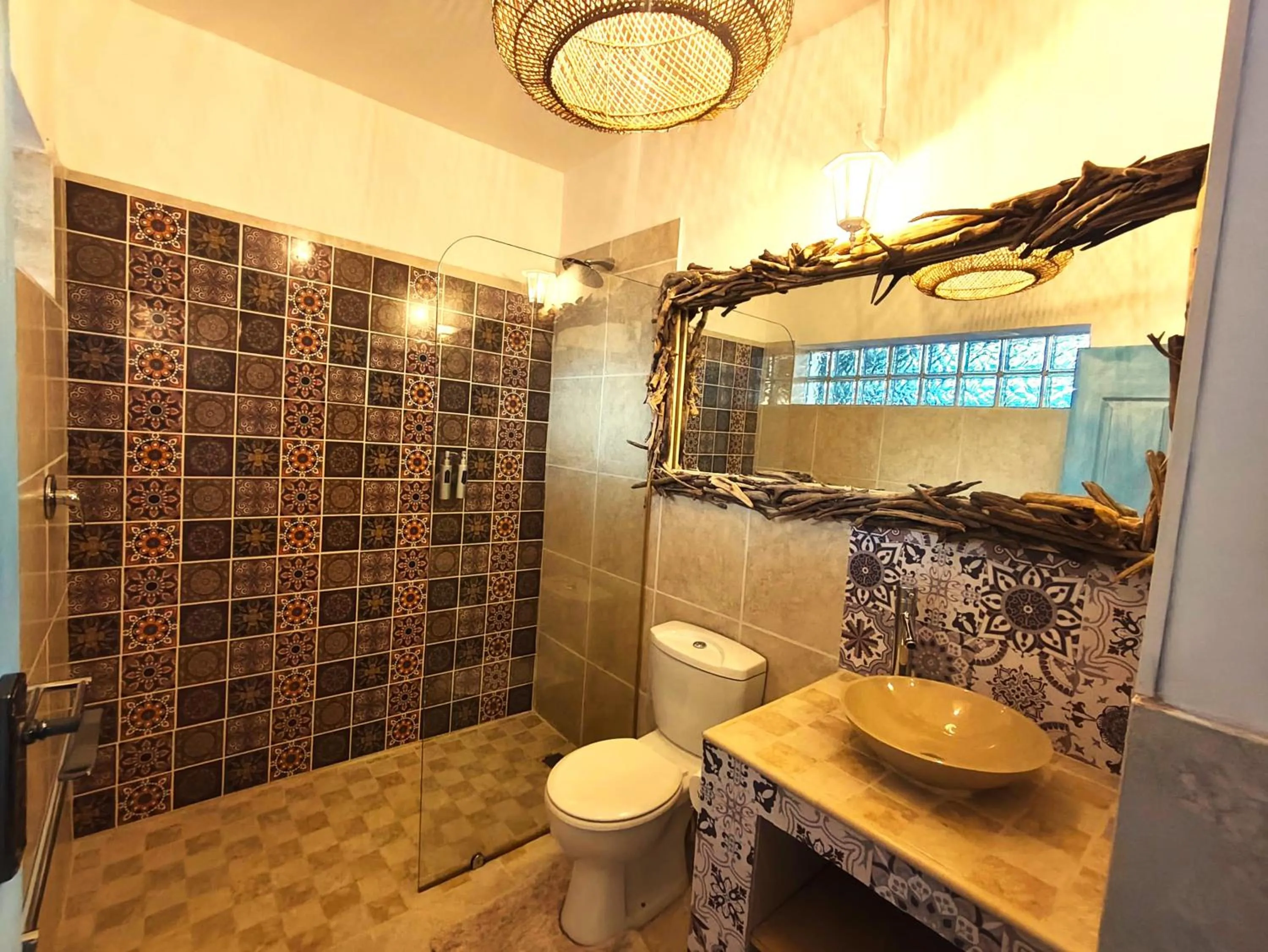 Bathroom in African Groove Camps Bay