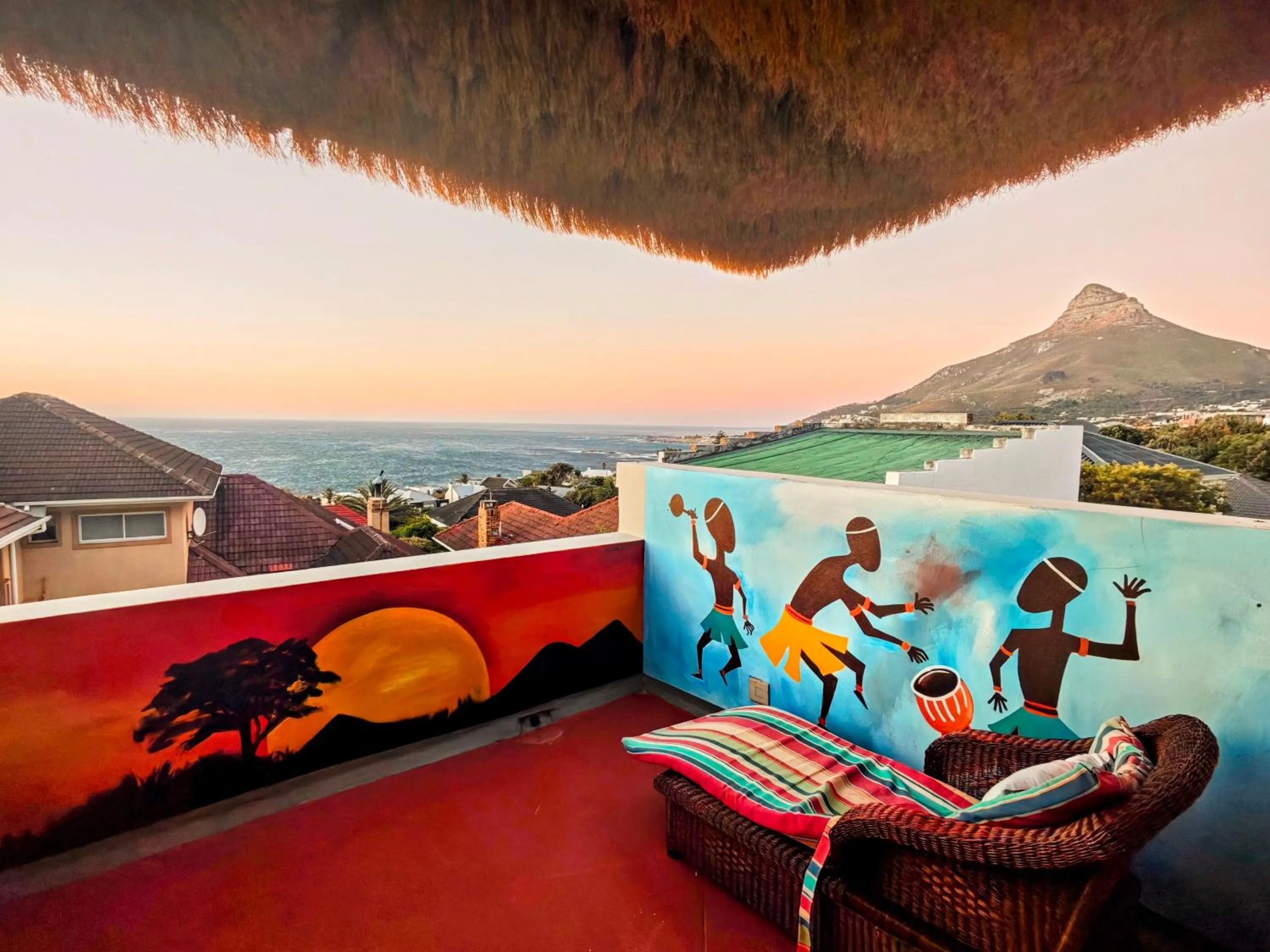 Living room in African Groove Camps Bay