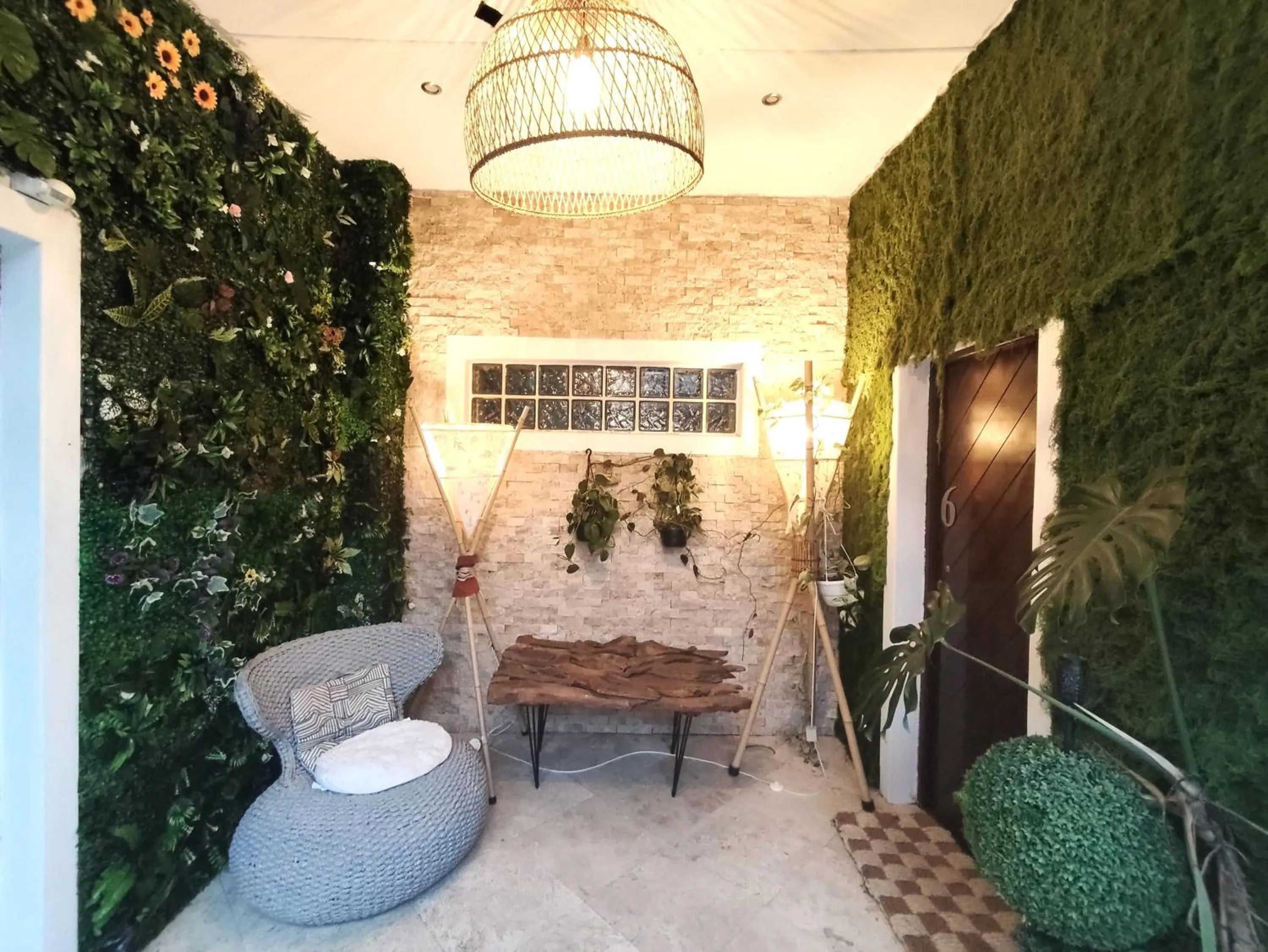 Seating area in African Groove Camps Bay