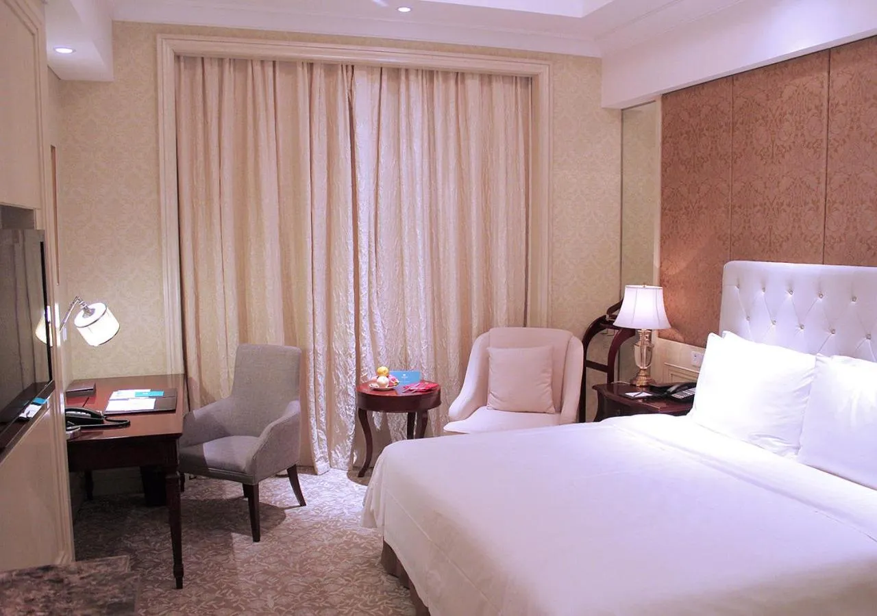 Bedroom, Bed in Carp Islet Resort Fuzhou