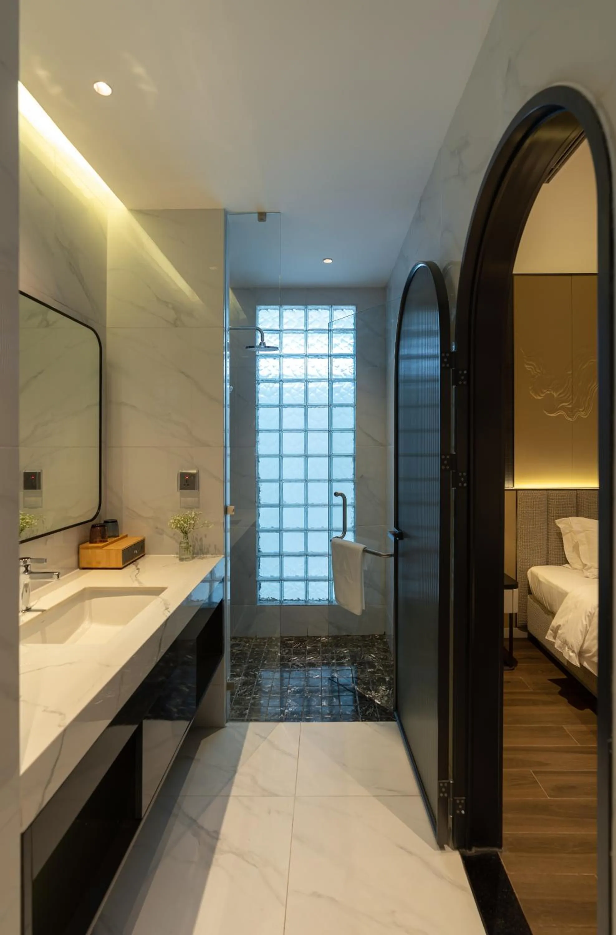 Shower, Bed in AMANA Hotel Phan Thiet