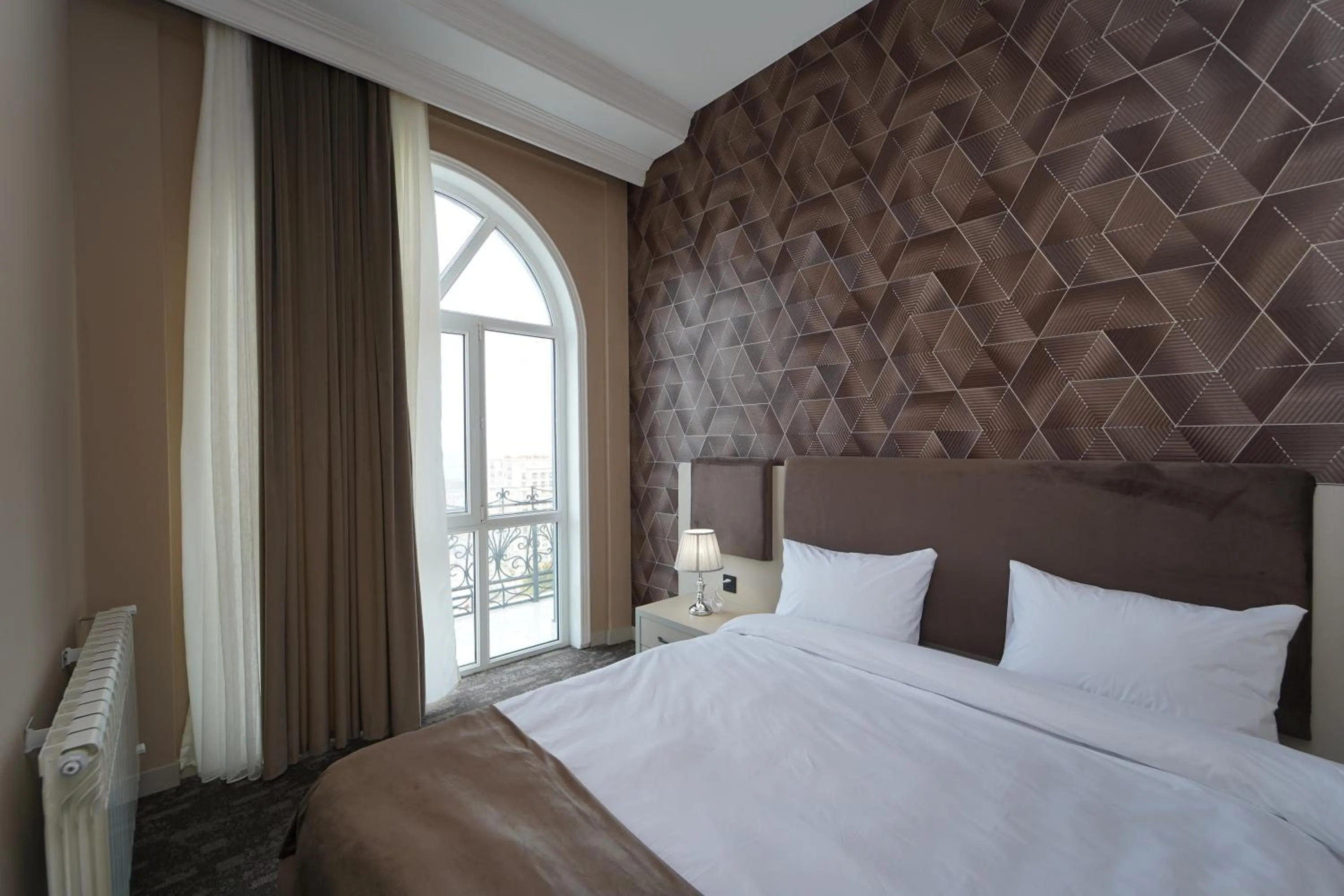 Balcony/Terrace, Bed in Marison Hotel Baku