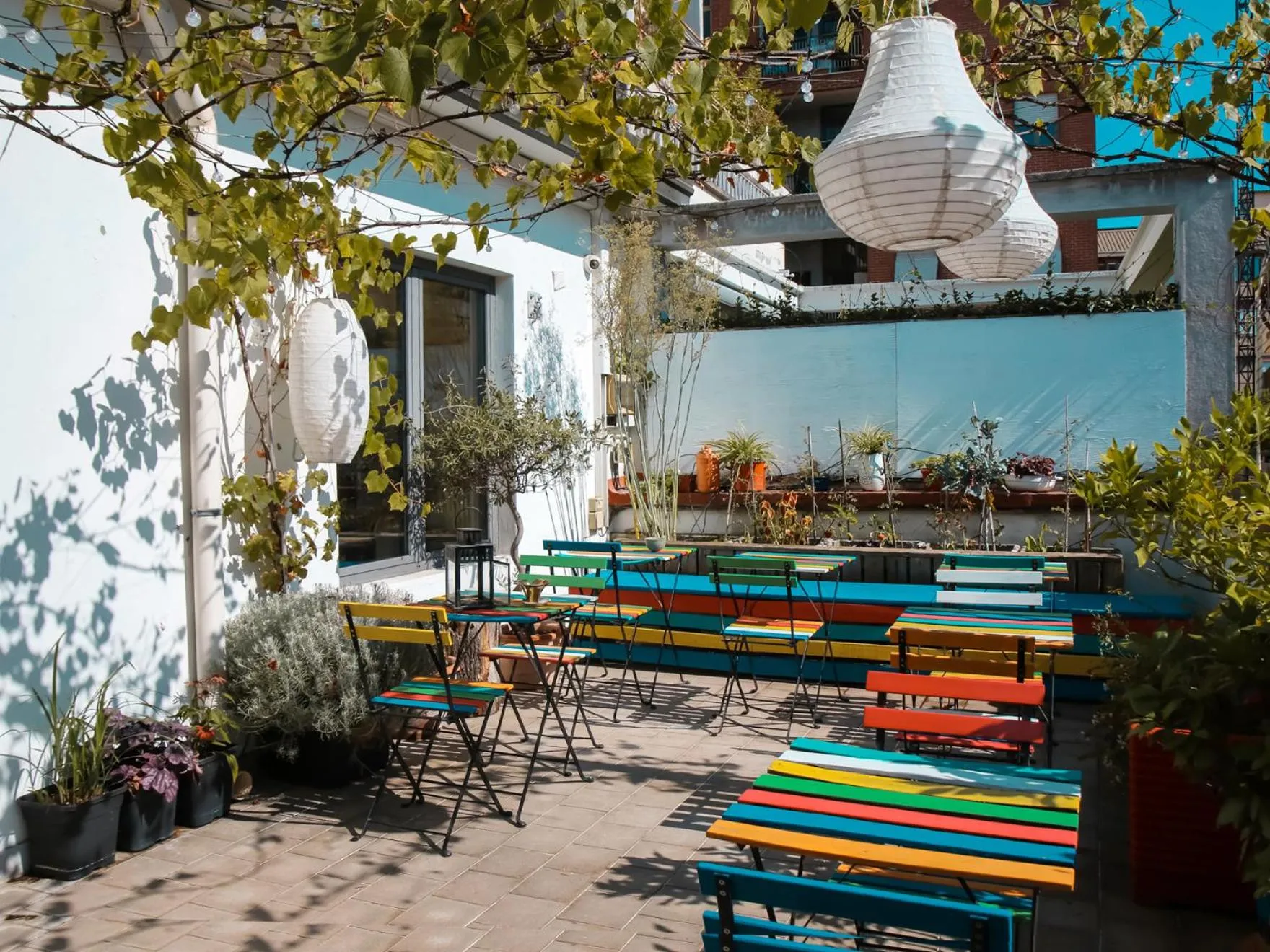 Balcony/Terrace in Ostello Bello Milano Duomo