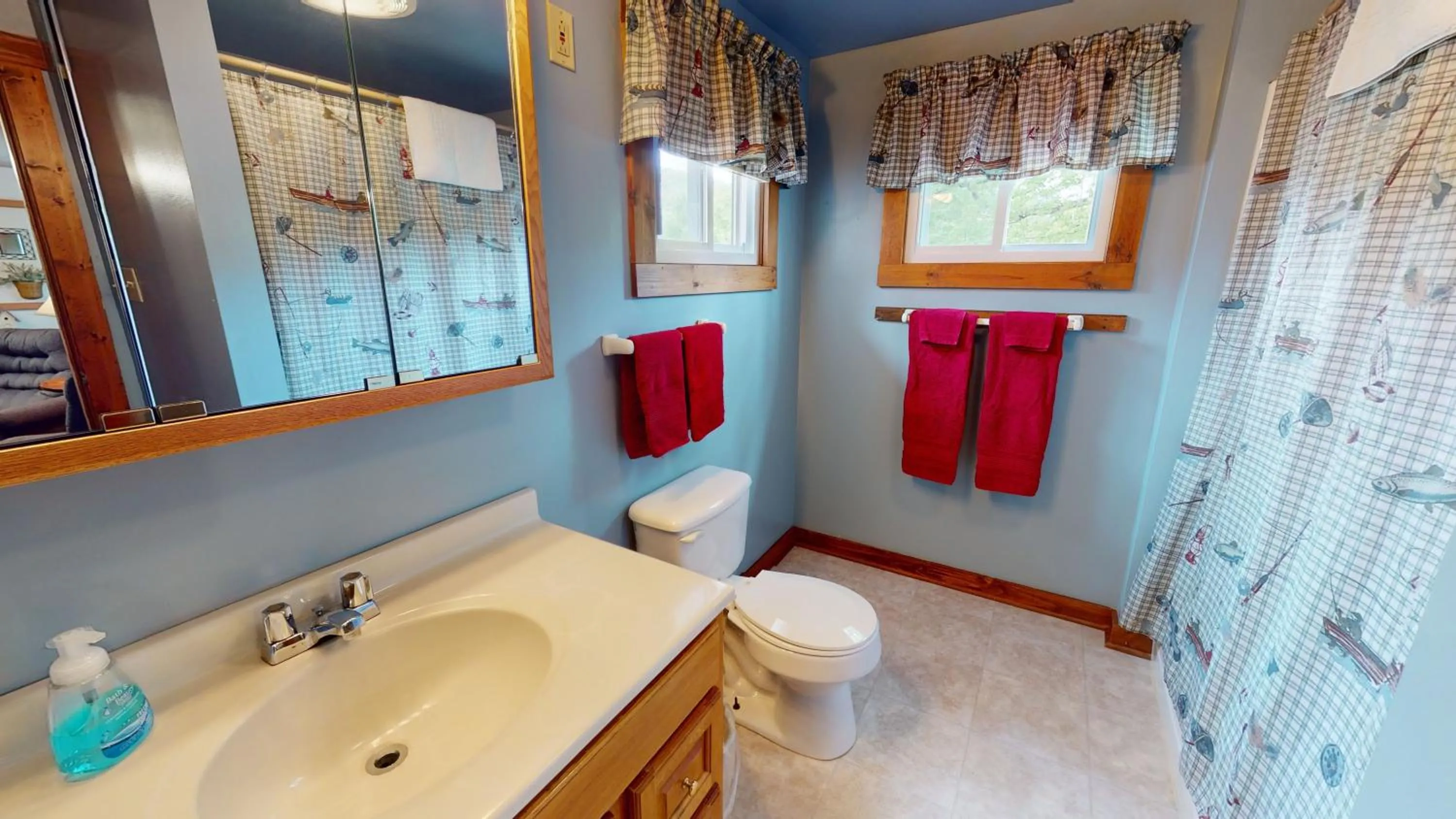 Shower in Rough Cut Lodge