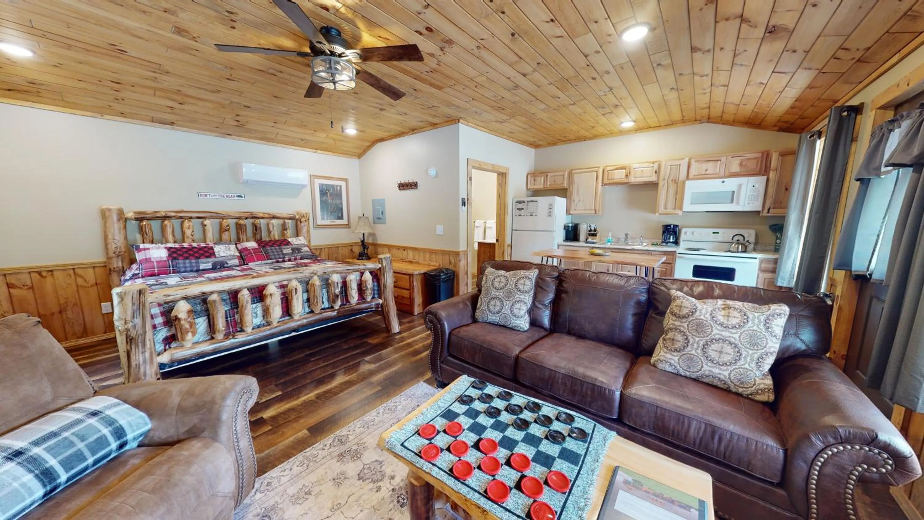 Bed in Rough Cut Lodge