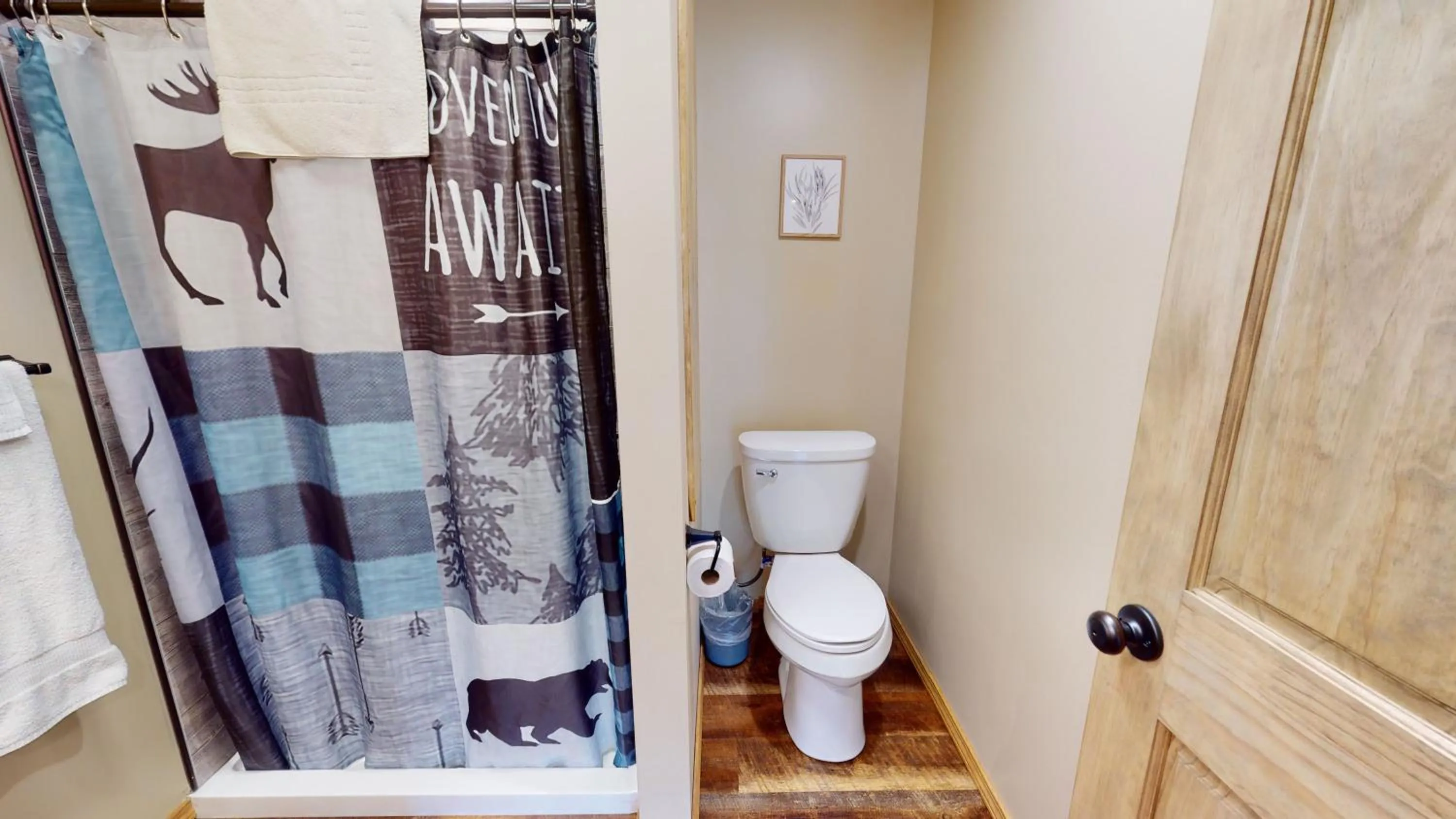 Shower in Rough Cut Lodge