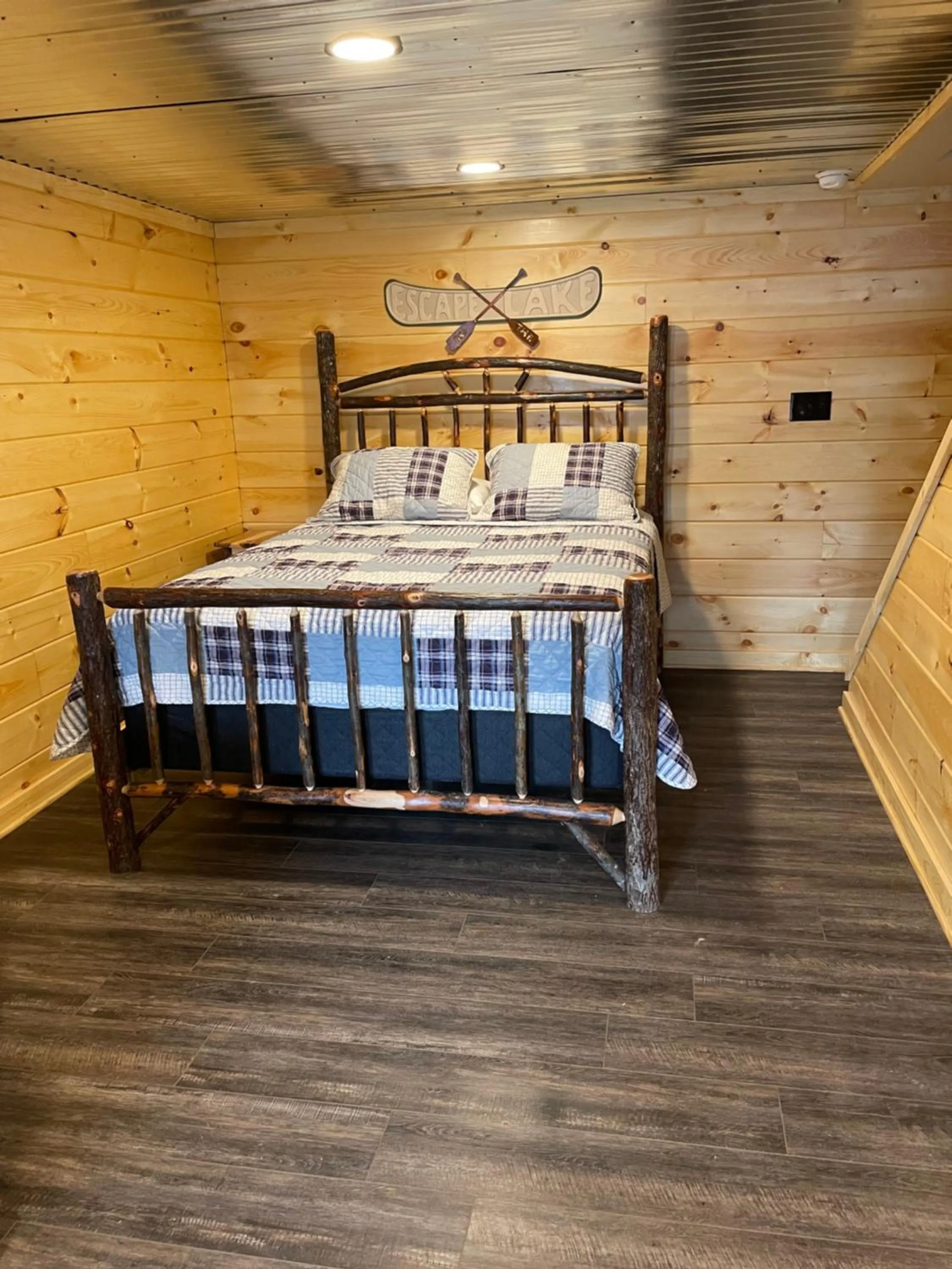Bed in Rough Cut Lodge