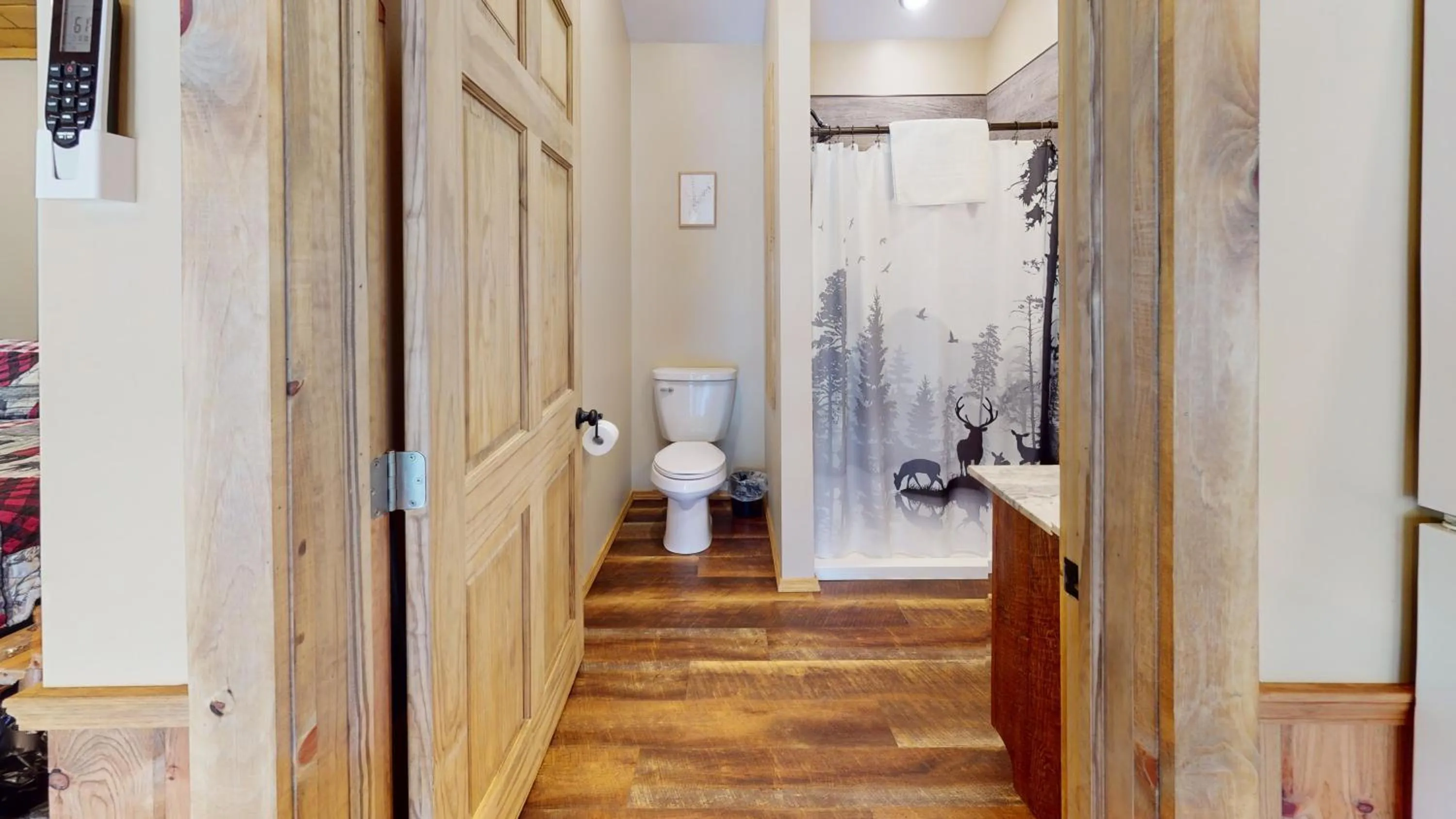 Shower in Rough Cut Lodge