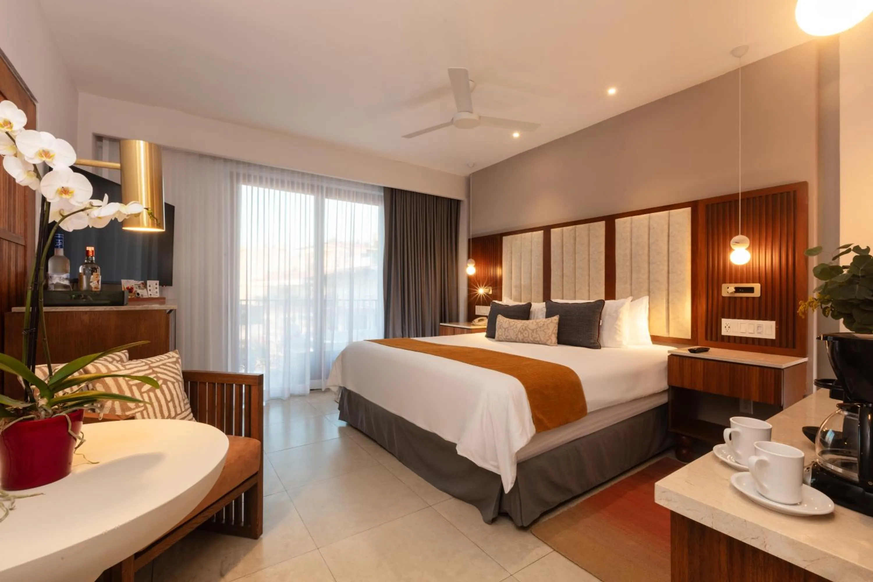 Bed in Almar LGBT Luxury Resort