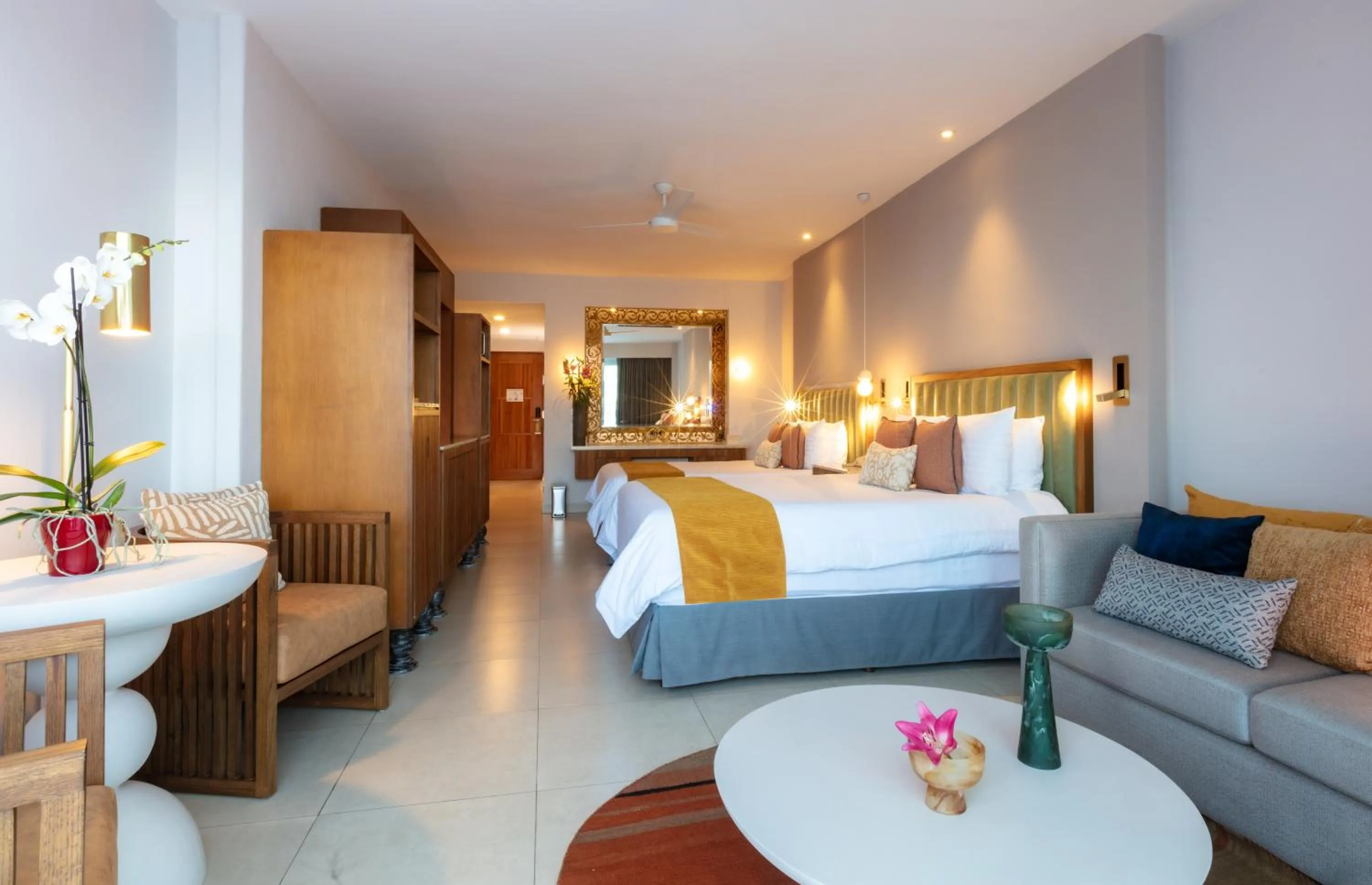 Bed in Almar LGBT Luxury Resort