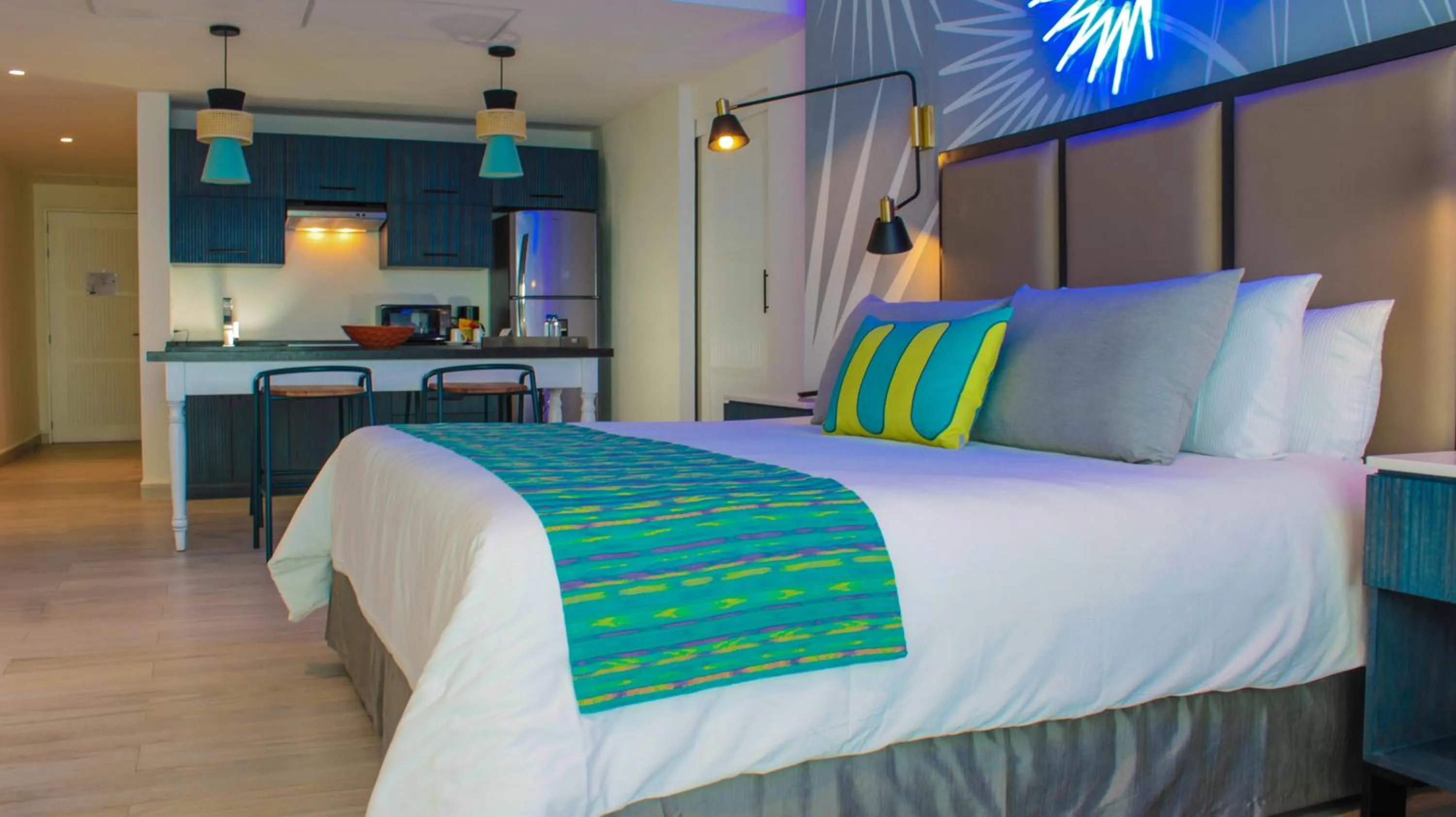 Bed in Almar LGBT Luxury Resort