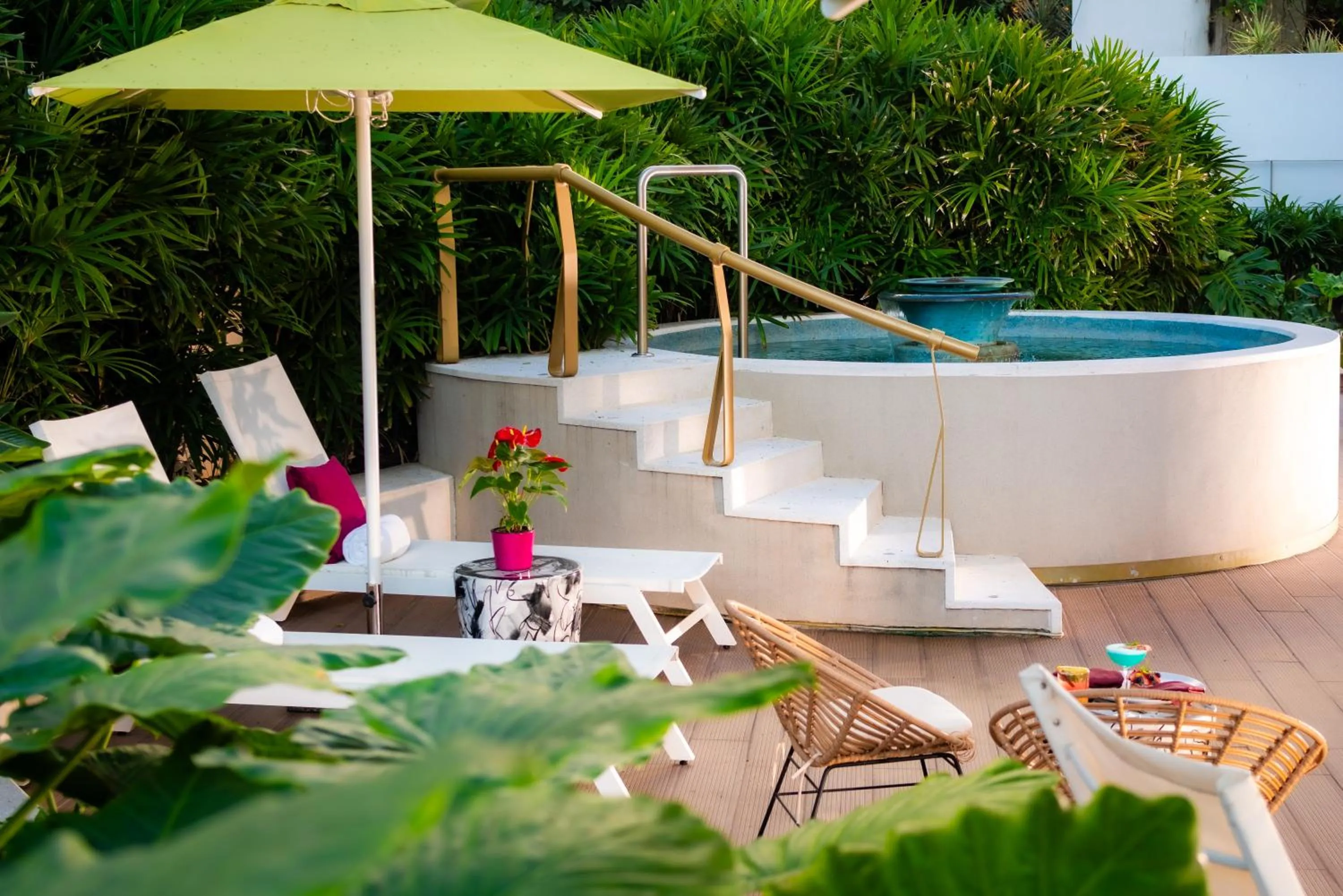 Patio in Almar LGBT Luxury Resort