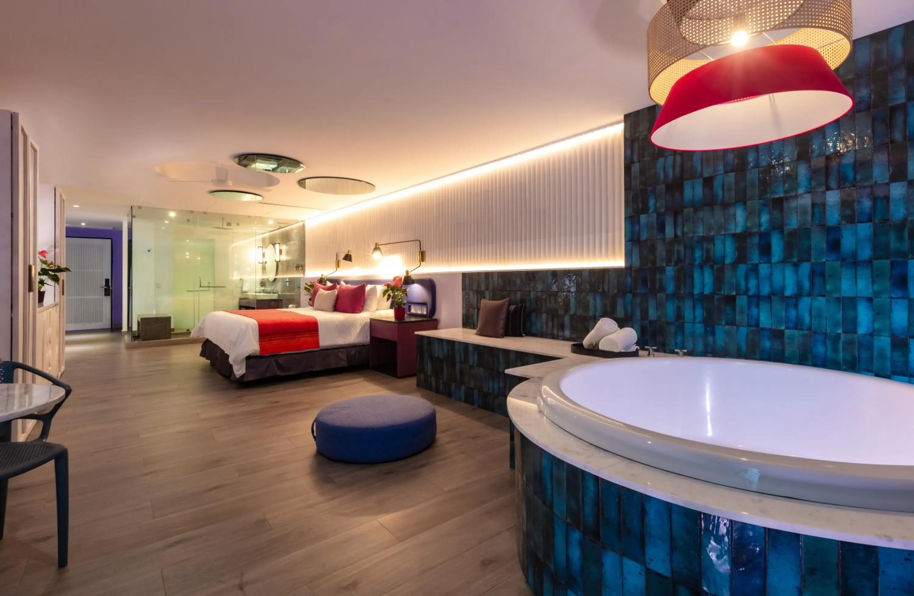 Bed in Almar LGBT Luxury Resort