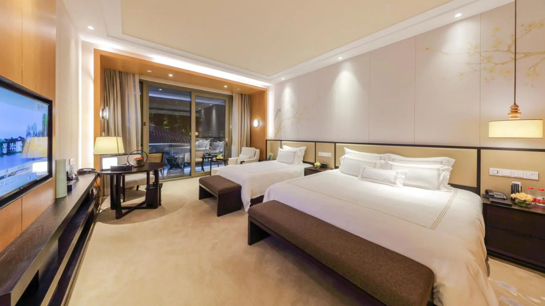 Photo of the whole room, Bed in West Lake State Guest House