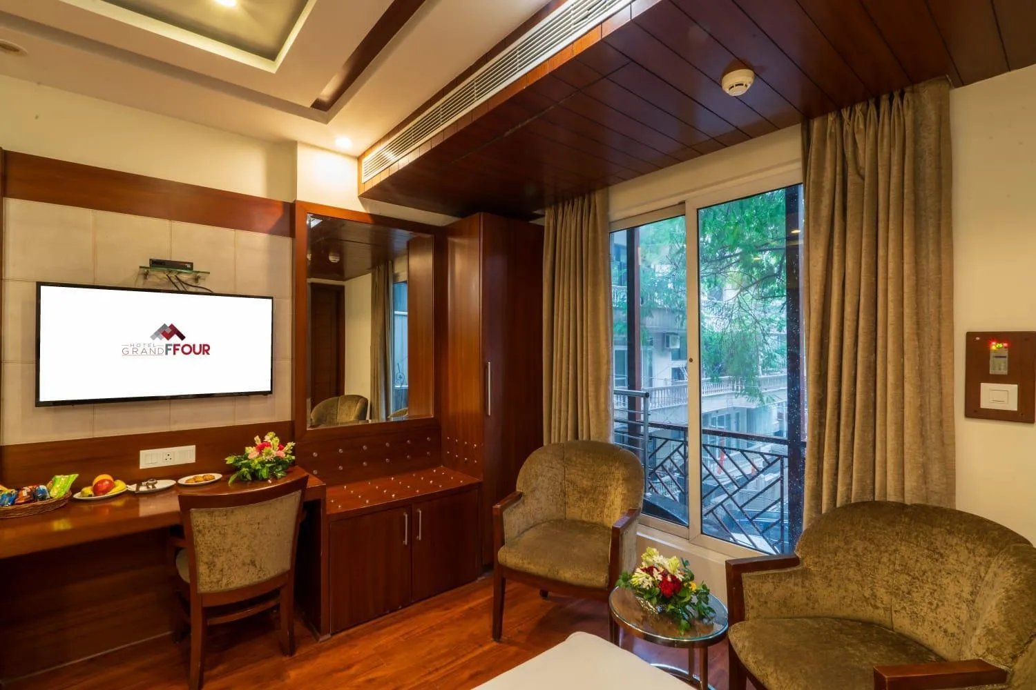 Seating area in Grand FFOUR near Nehru Place, Delhi