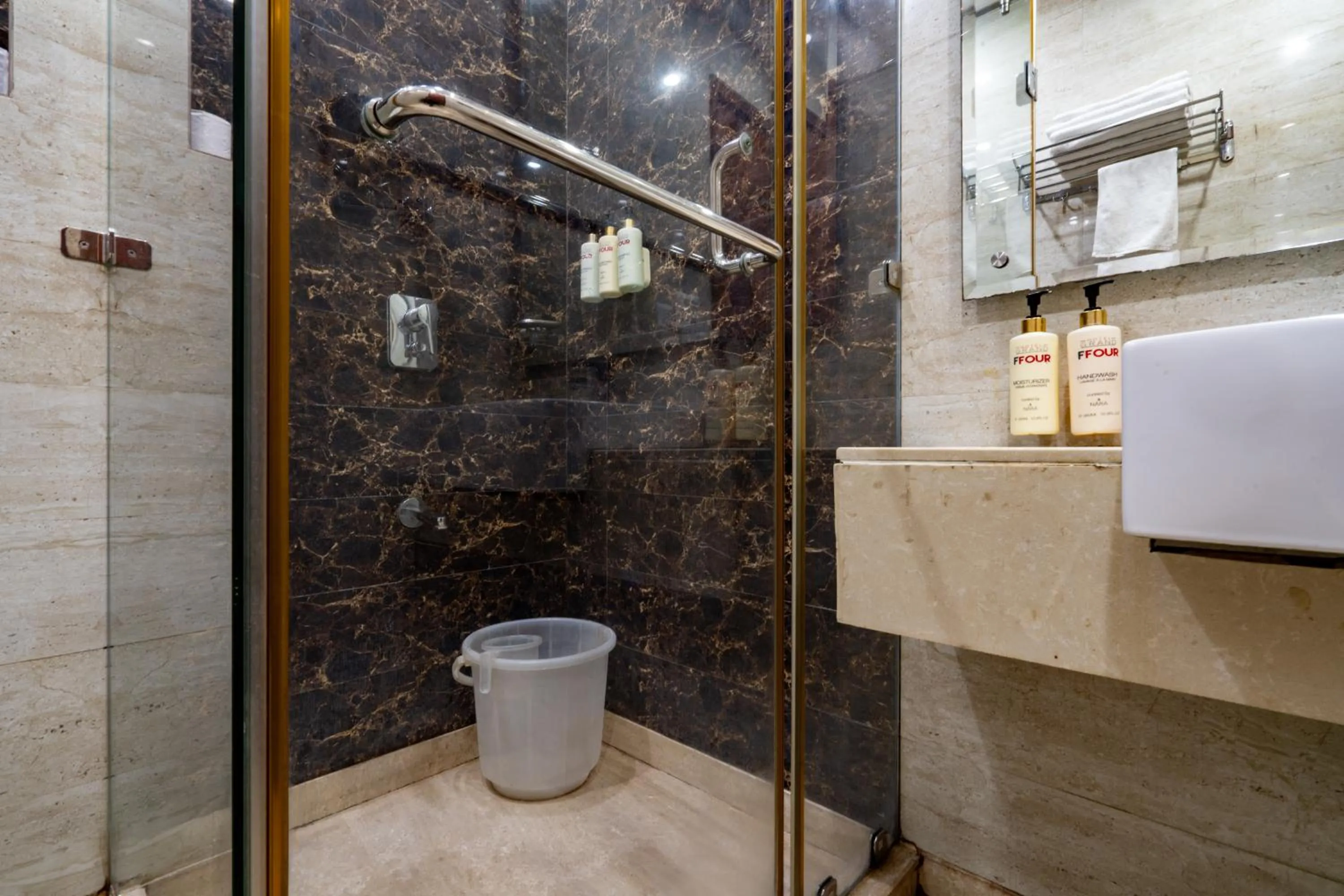 Bathroom in Grand FFOUR near Nehru Place, Delhi