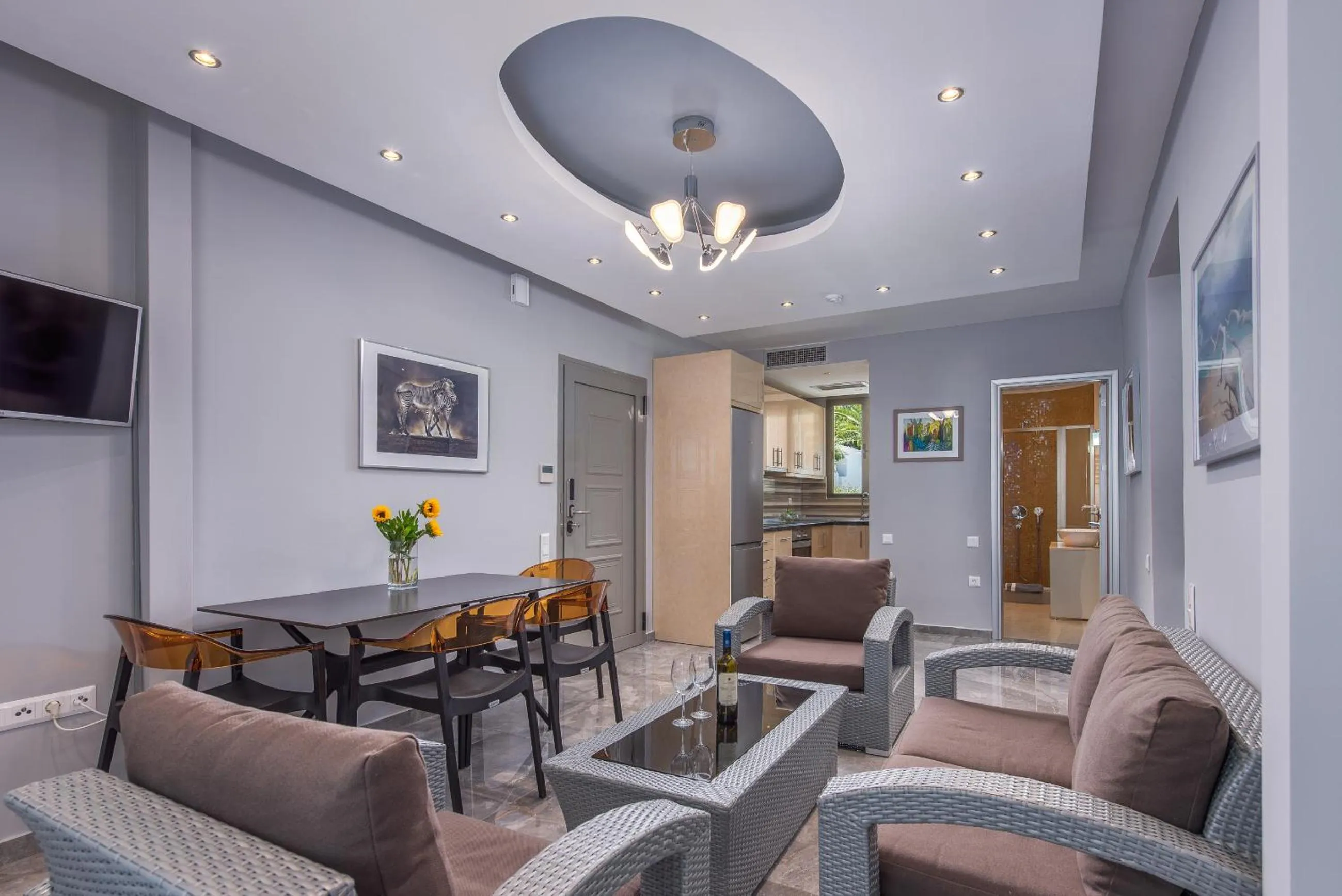 Living room in Dionysos Hotel & Suites