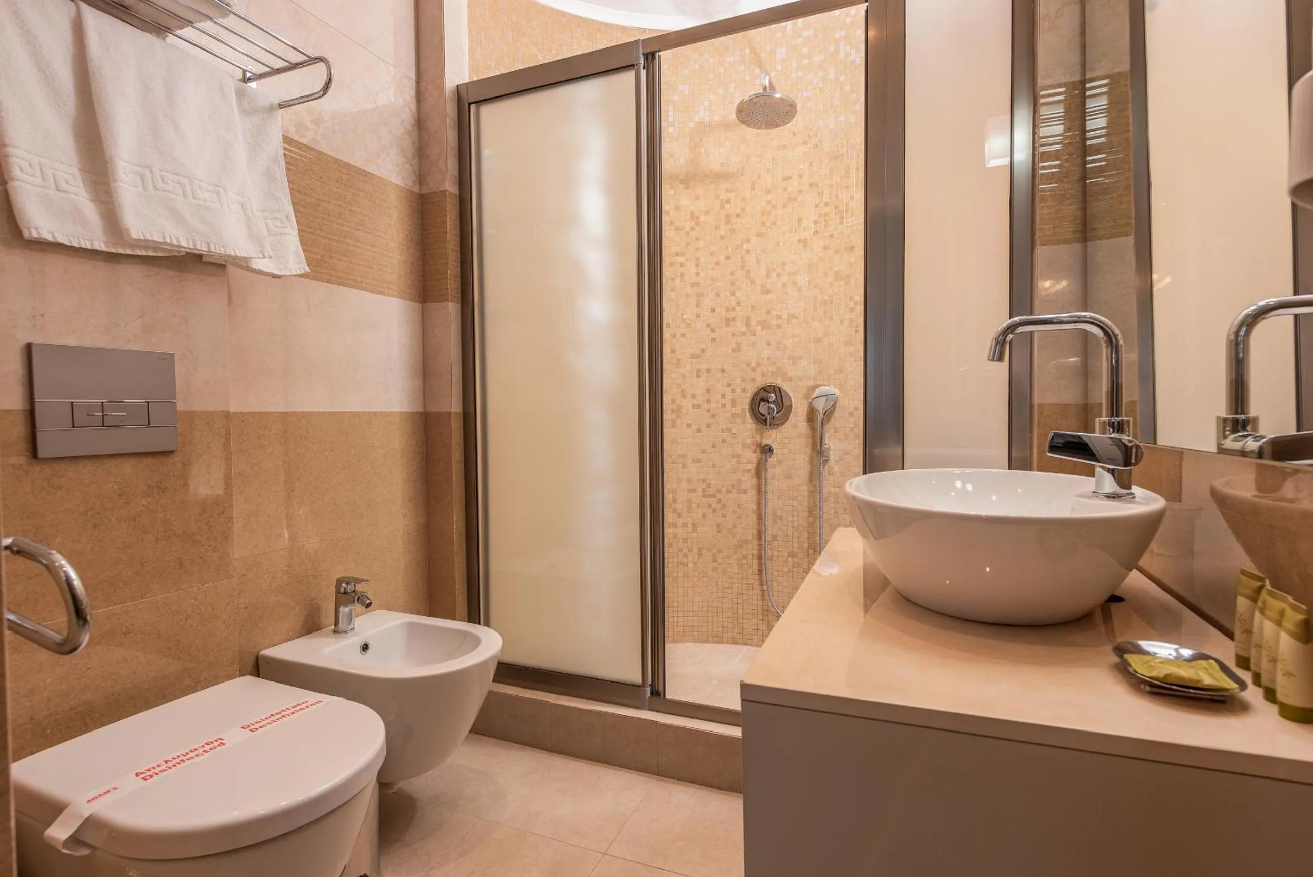 Shower in Dionysos Hotel & Suites