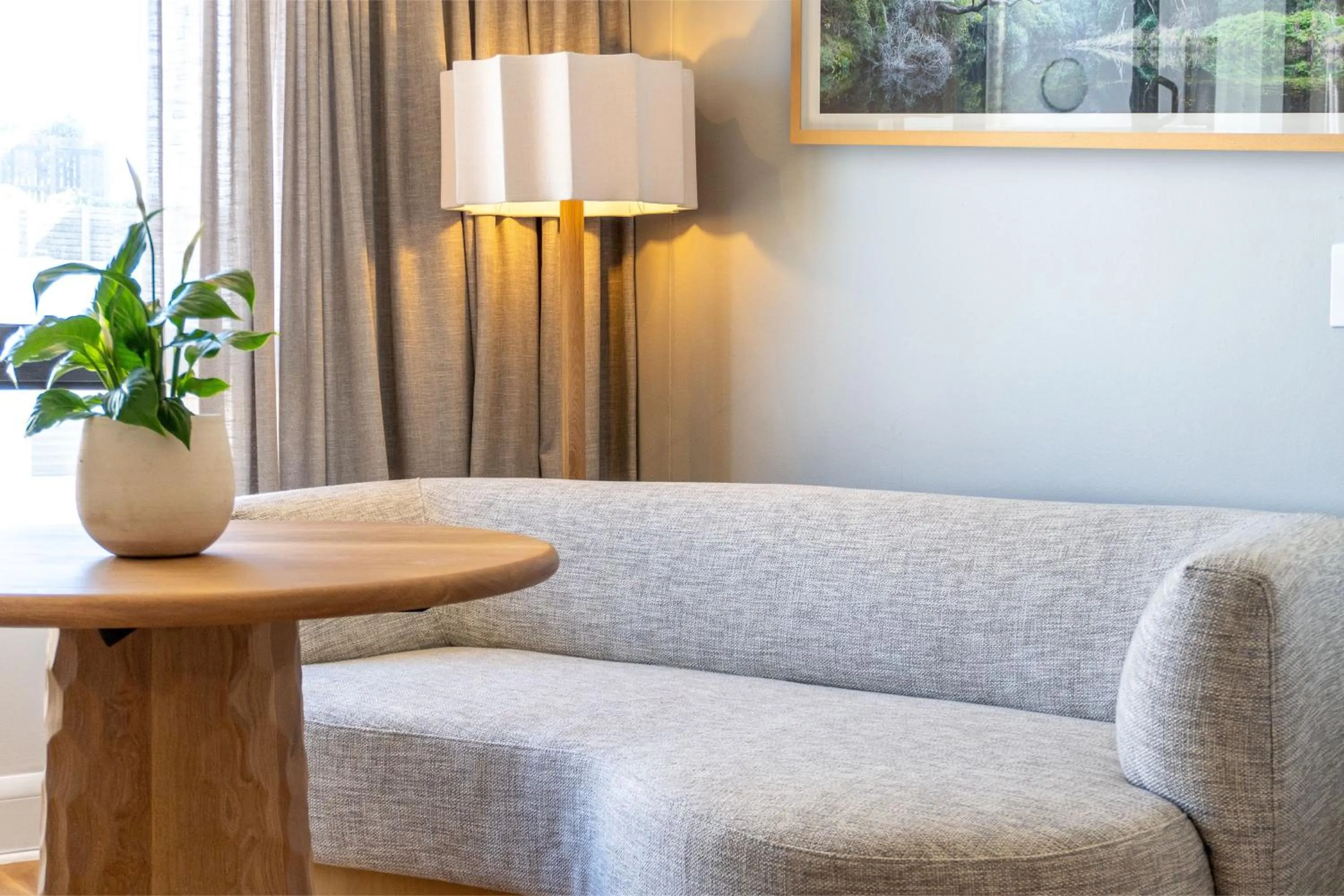 Seating area in President Hotel