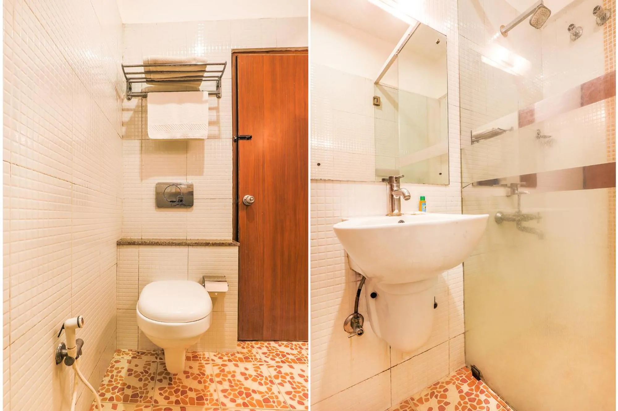 Bathroom in FabHotel Sri Krishna Suites - Bellandur